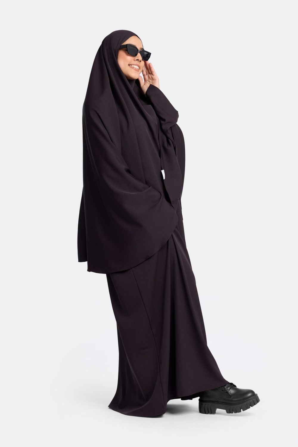 Heup khimar Espresso (oversized collectie) - Afbeelding 2