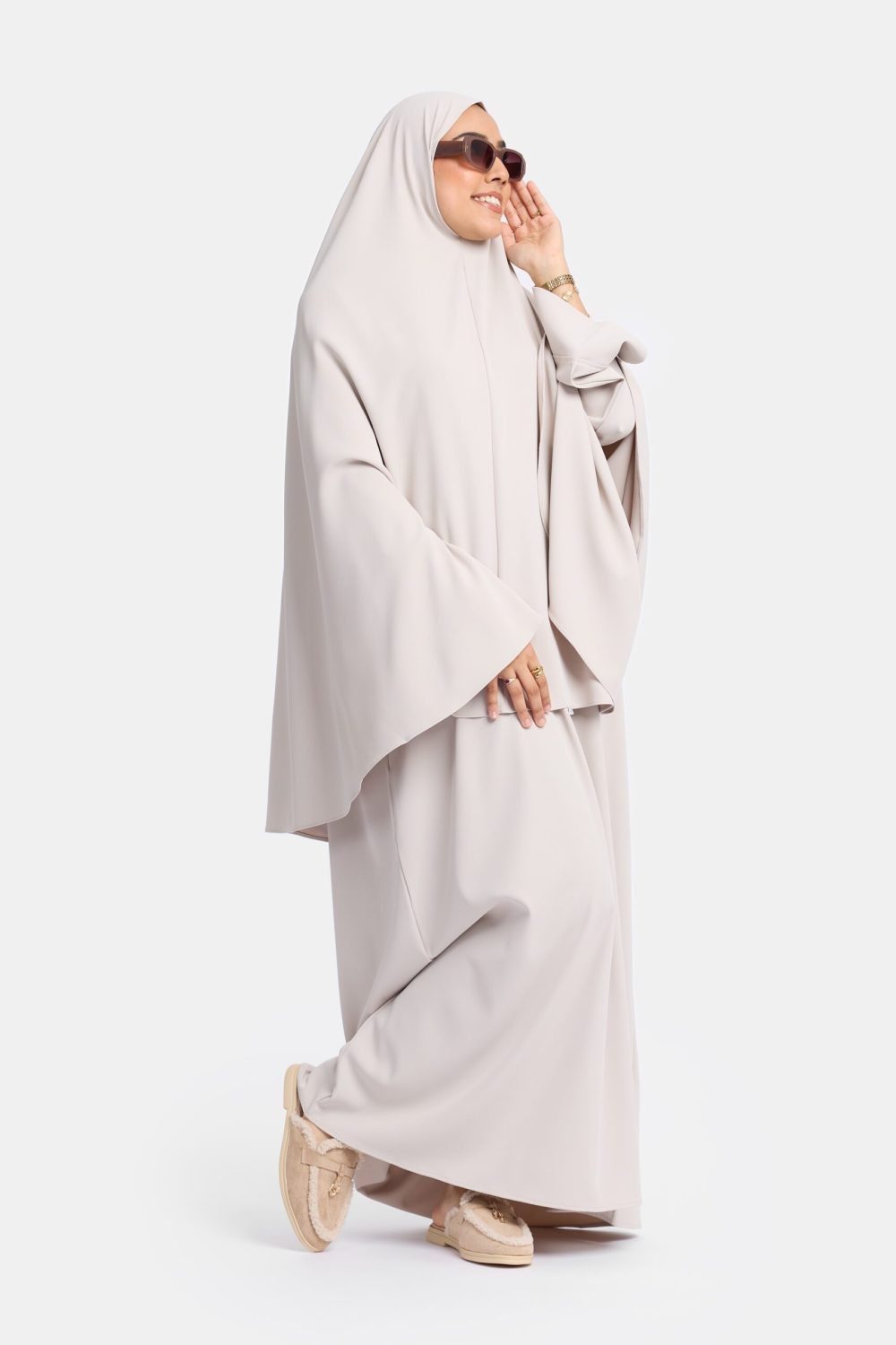 Heup khimar silver (oversized collectie)