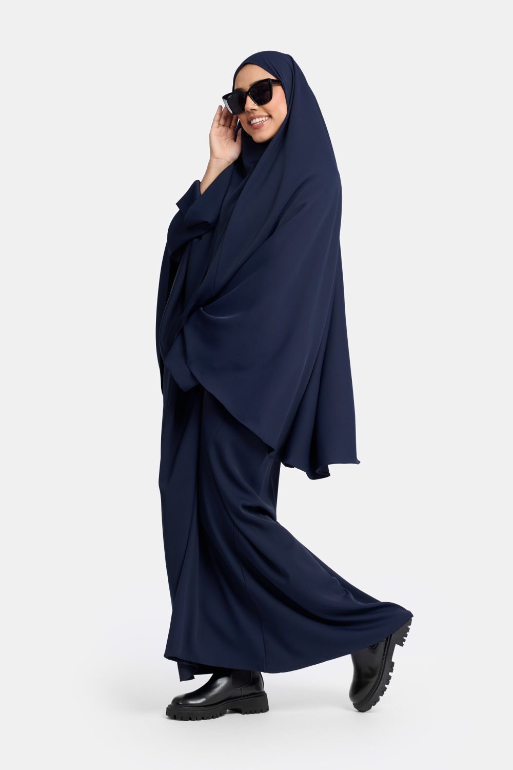 Heup khimar midnight blue (oversized collectie) - Afbeelding 2