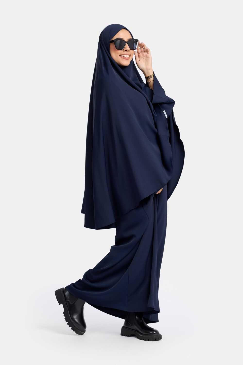 Heup khimar midnight blue (oversized collectie)