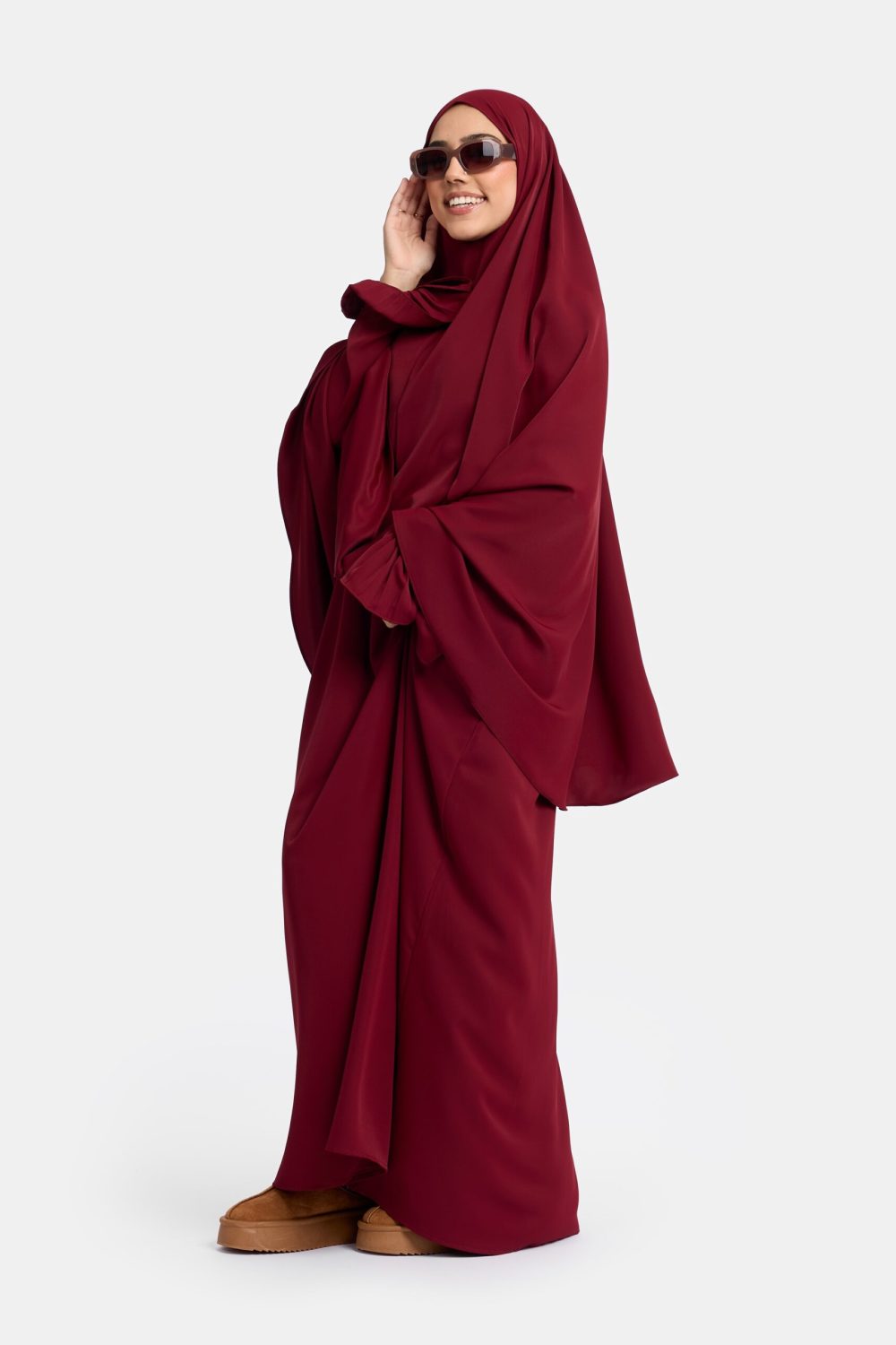 Excellent heup khimar Bordeaux - Afbeelding 2