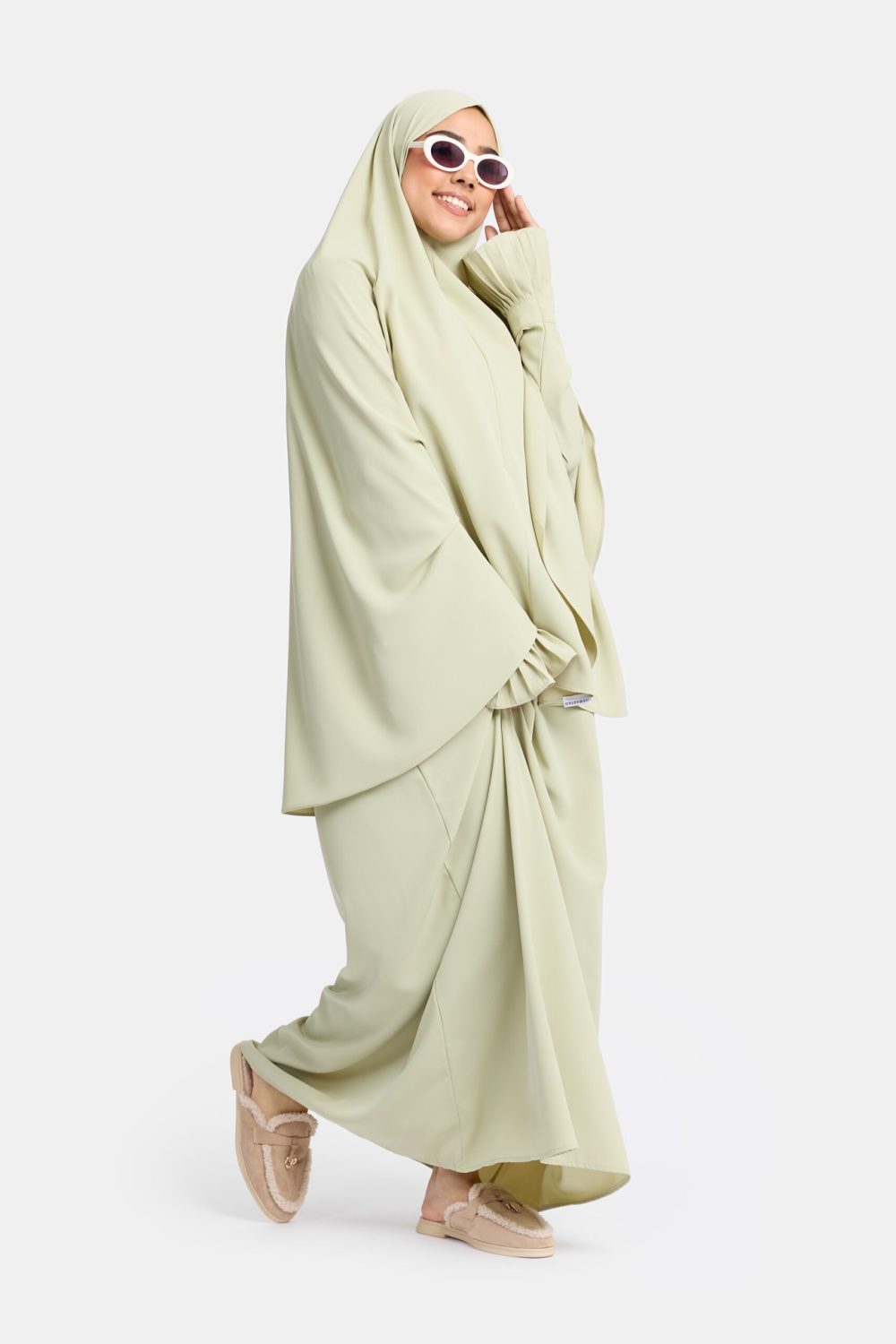 Excellent heup khimar Soft Sage