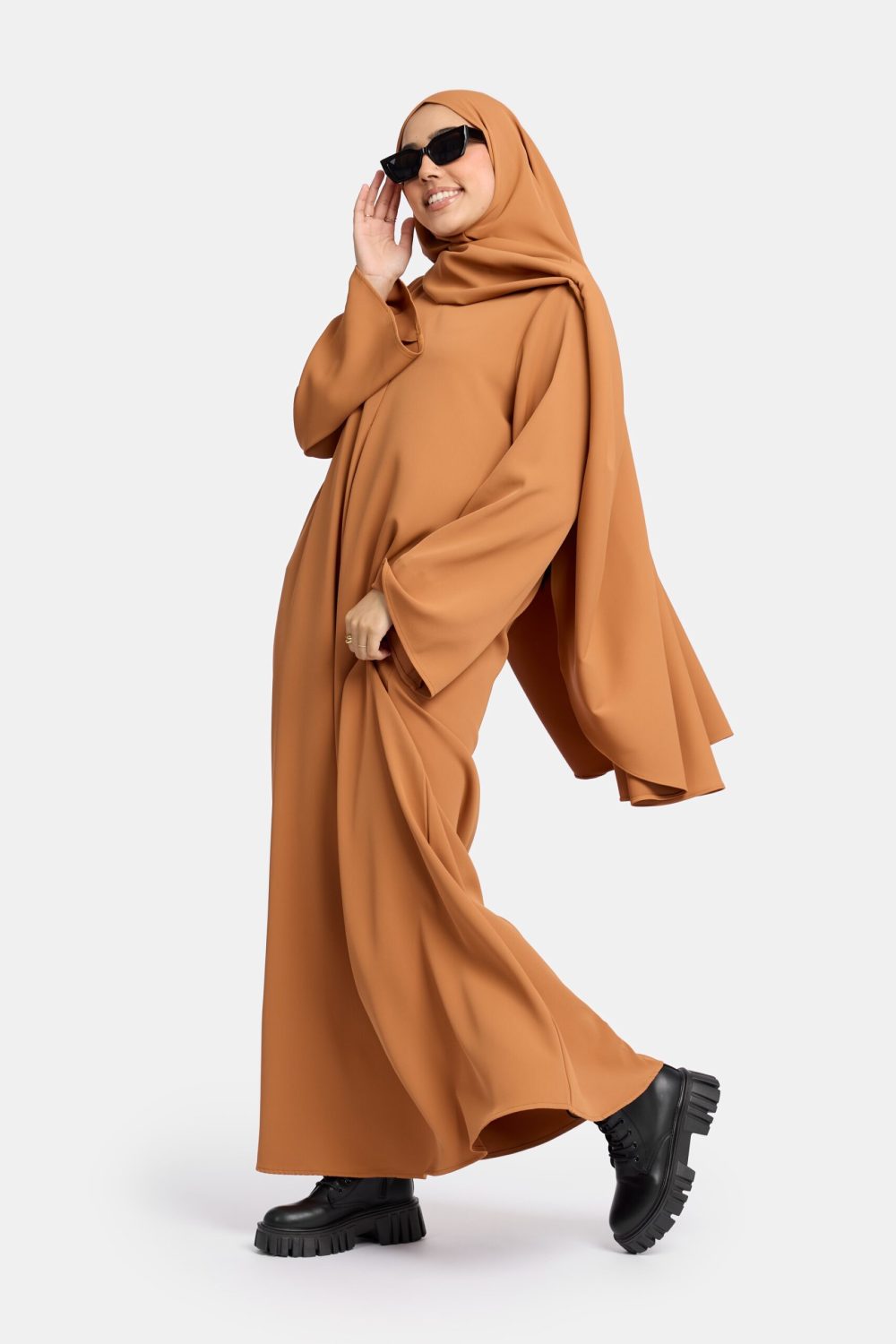 Wide Sleeve abaya Pecan - Afbeelding 2