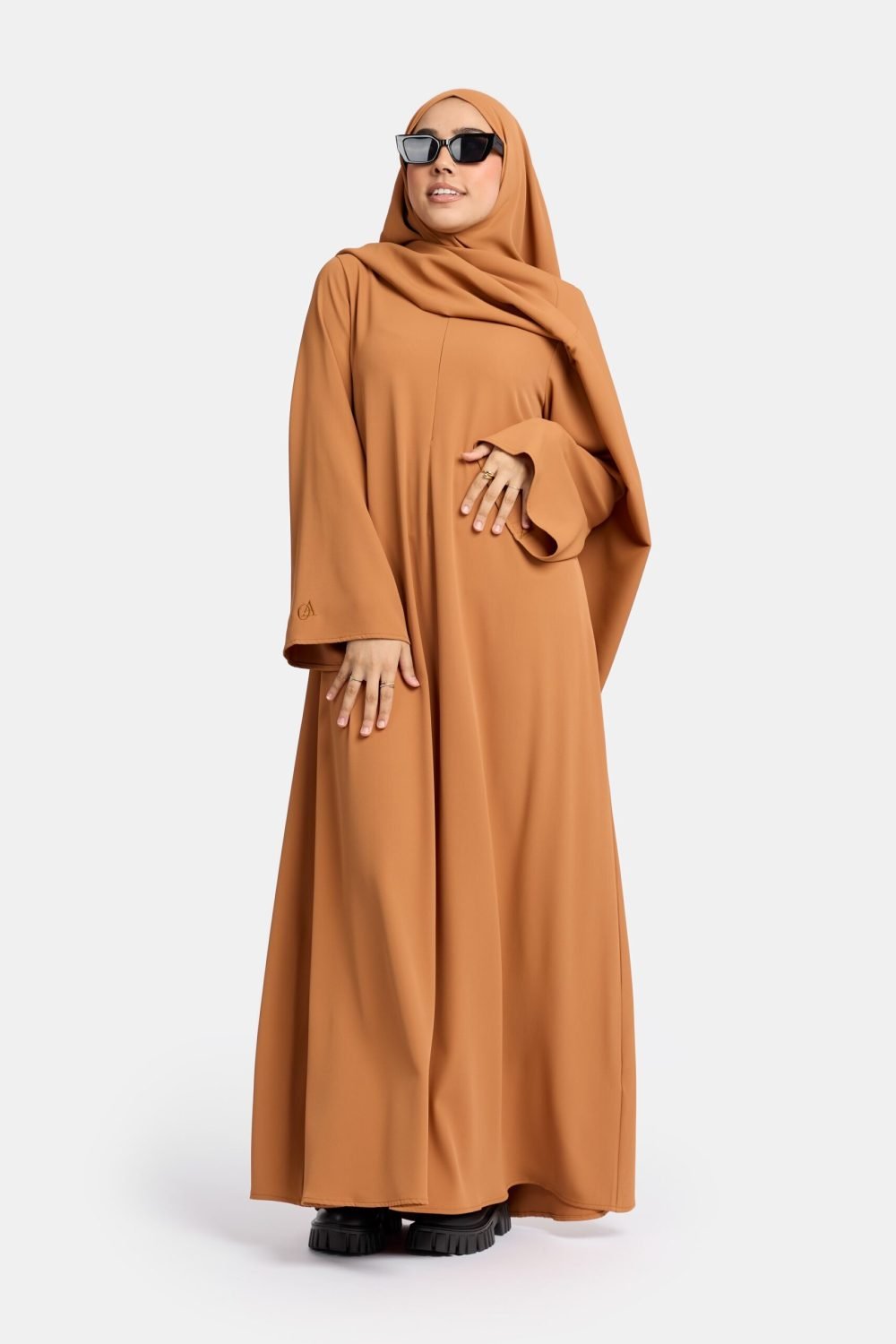 Wide Sleeve abaya Pecan - Afbeelding 3