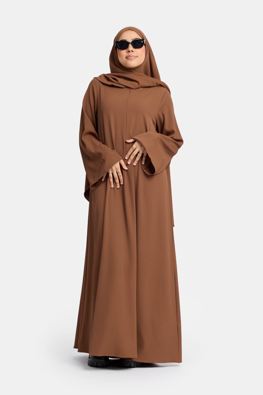 Wide sleeve abaya Bronze - Afbeelding 3