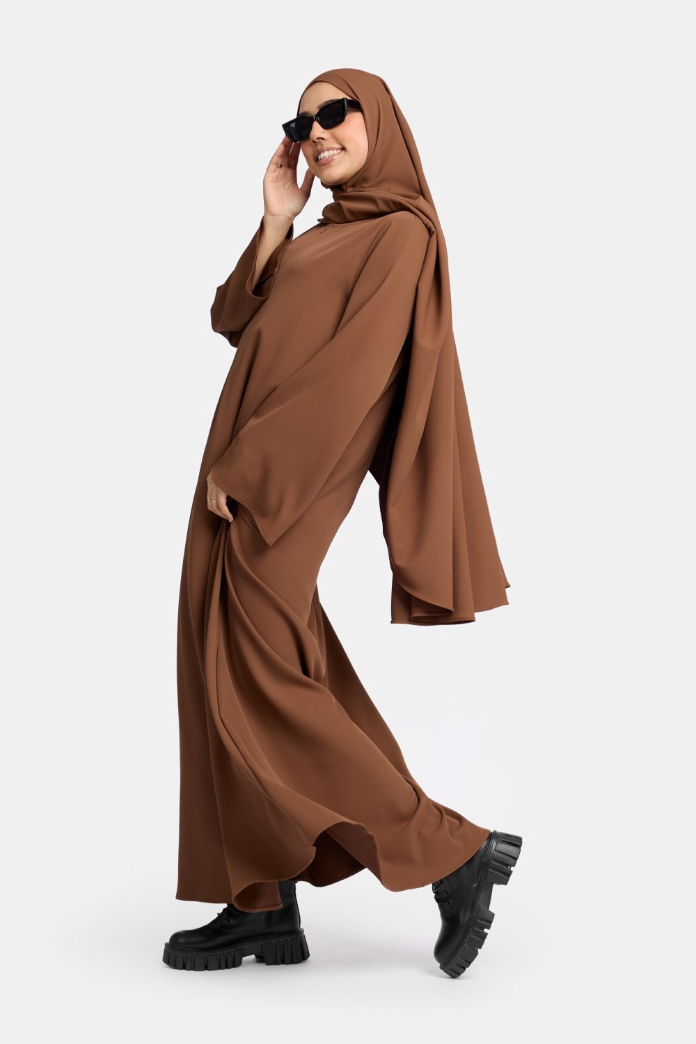 Wide sleeve abaya Bronze - Afbeelding 2