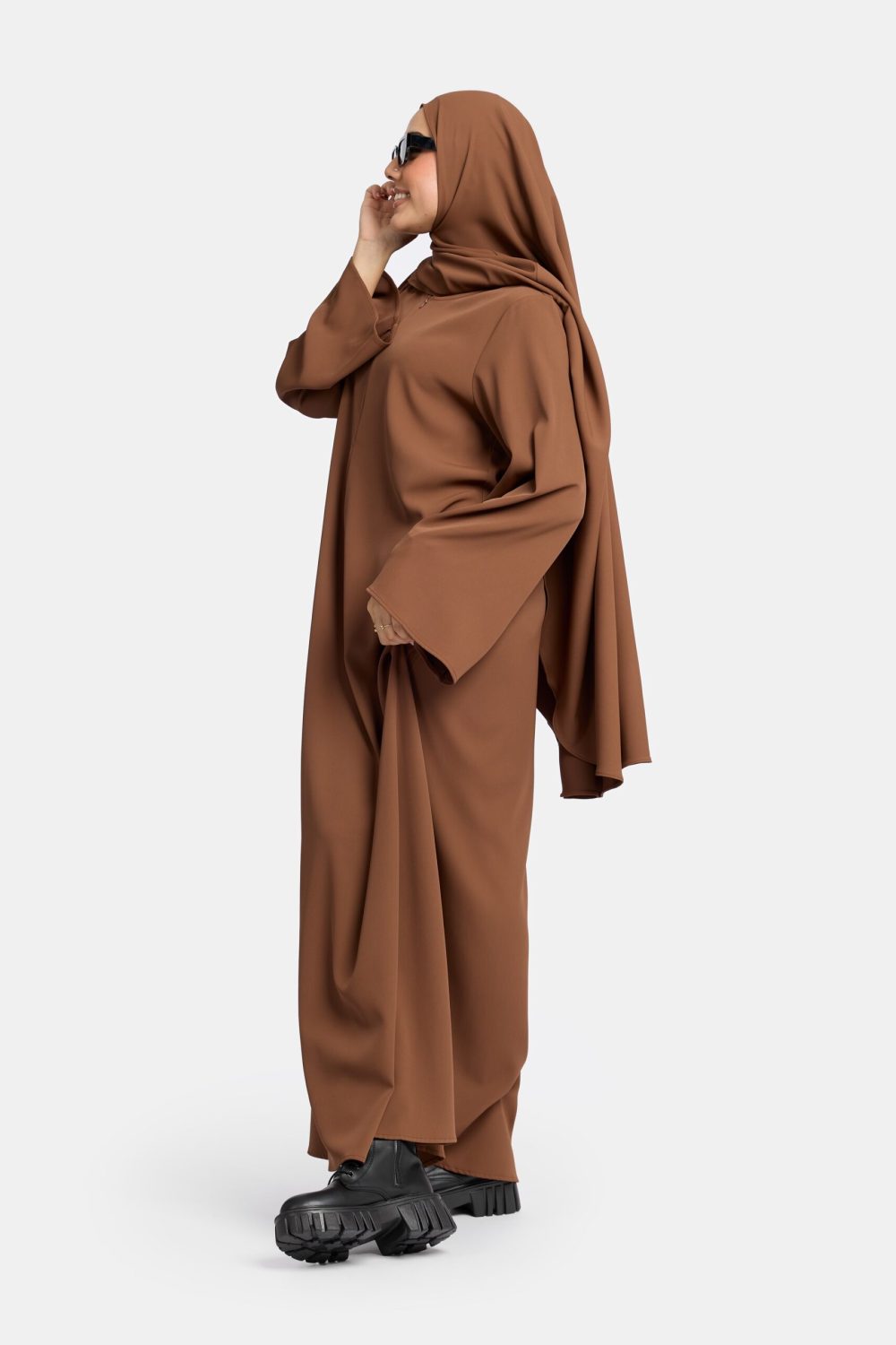 Wide sleeve abaya Bronze - Afbeelding 4