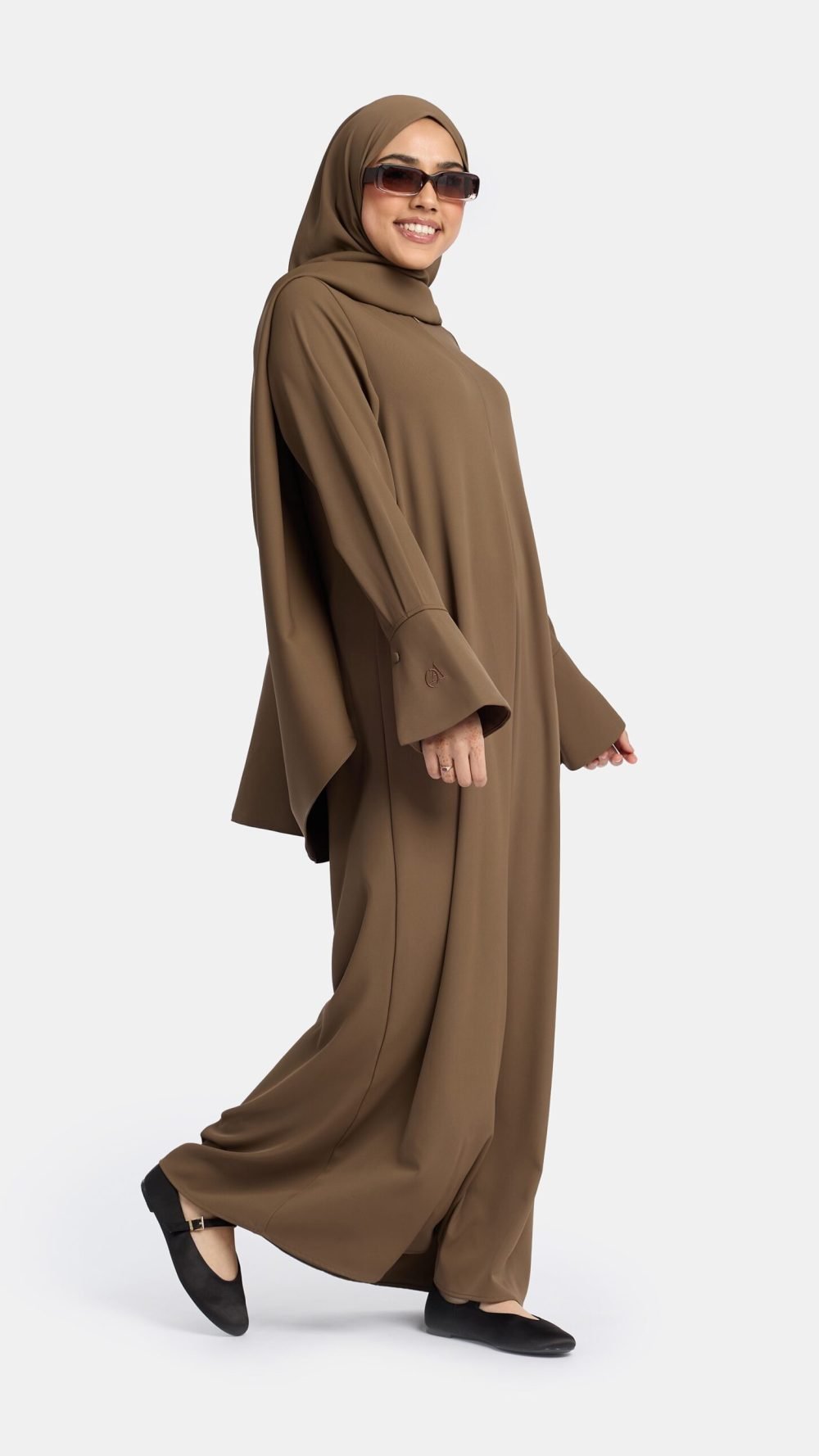 Simplicity charm abaya Driftwood