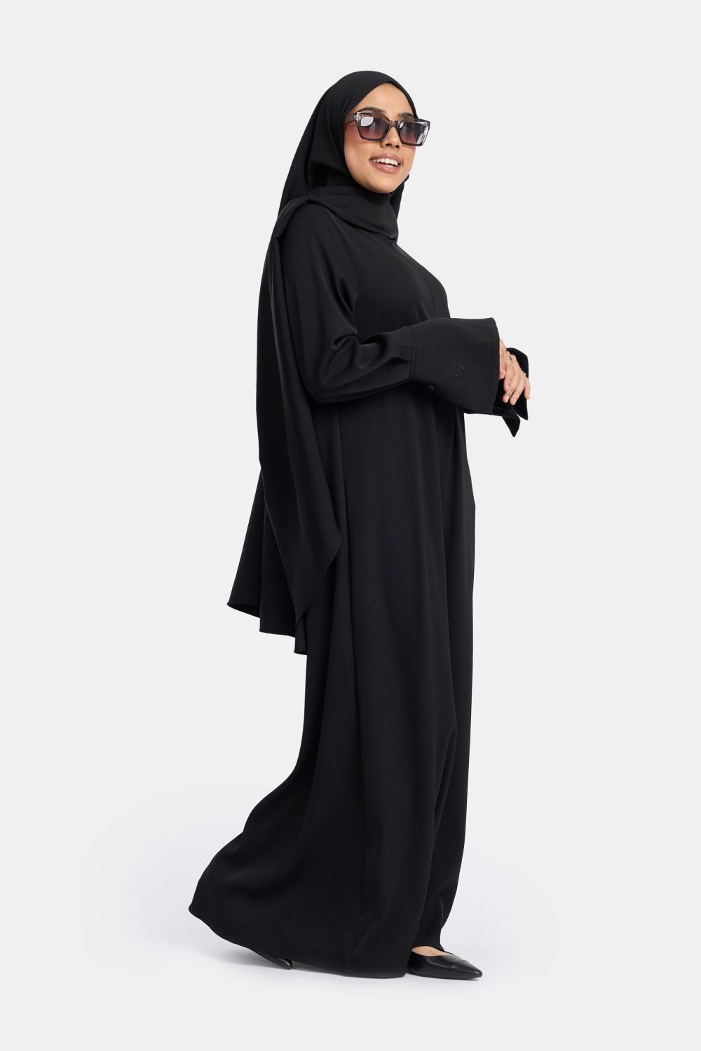 Simplicity charm abaya Black - Afbeelding 3