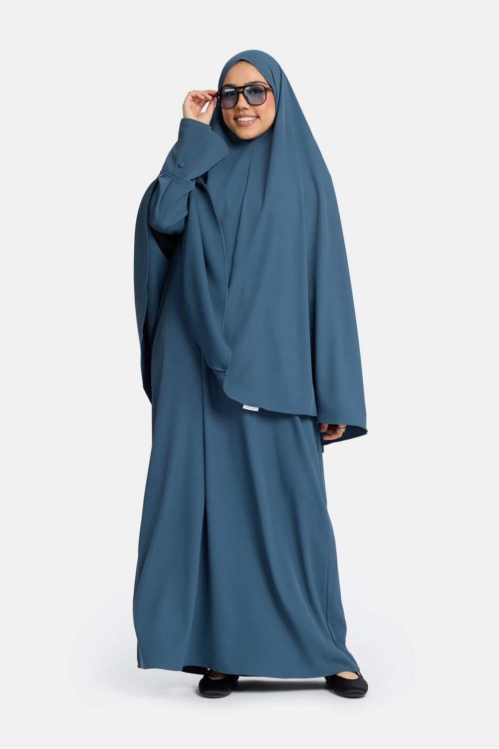 Heup khimar Steel Blue (simplicity charm) - Afbeelding 2