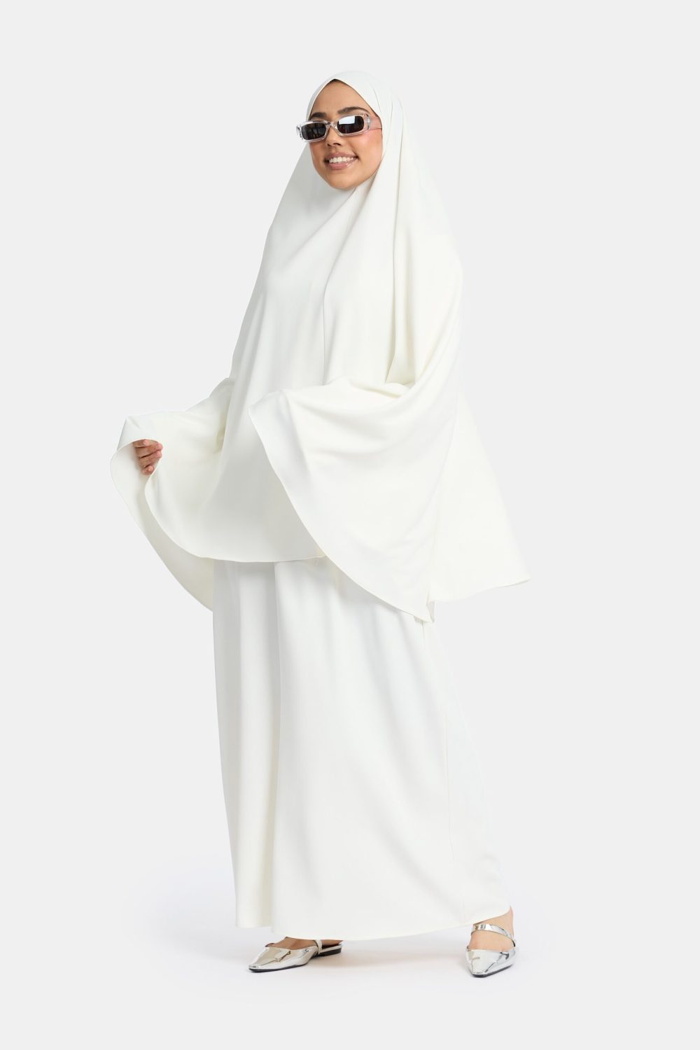 Heup khimar White (simplicity charm)