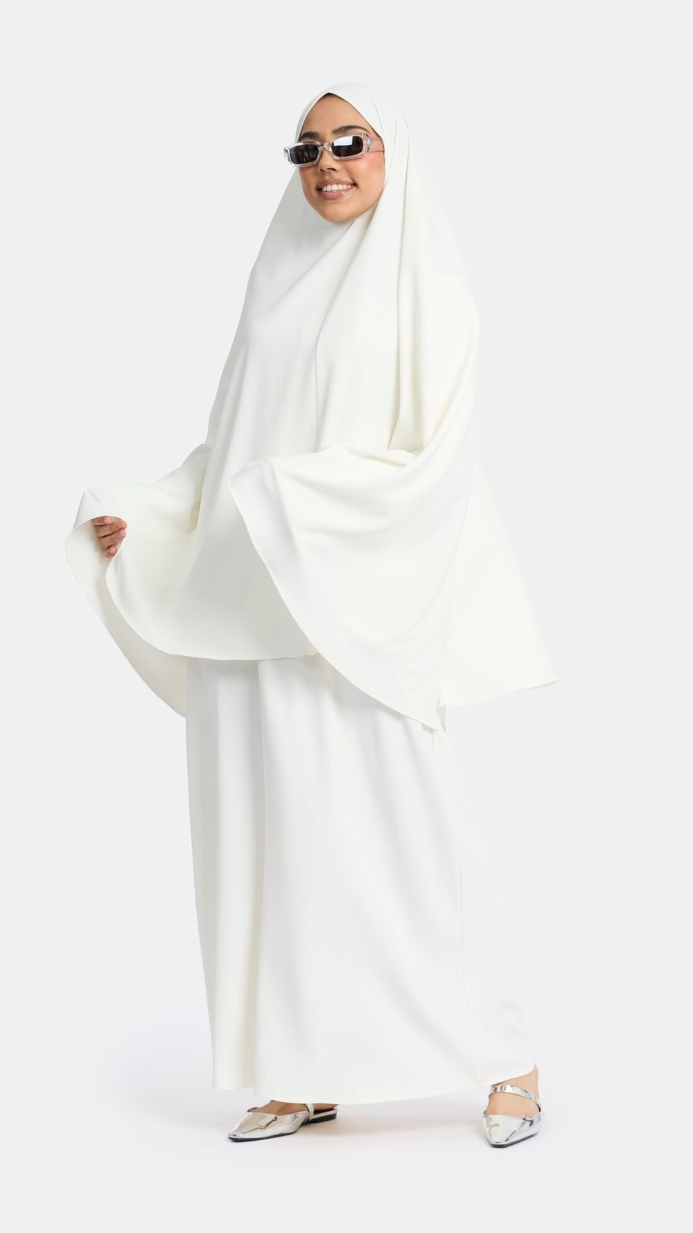Heup khimar White (simplicity charm)