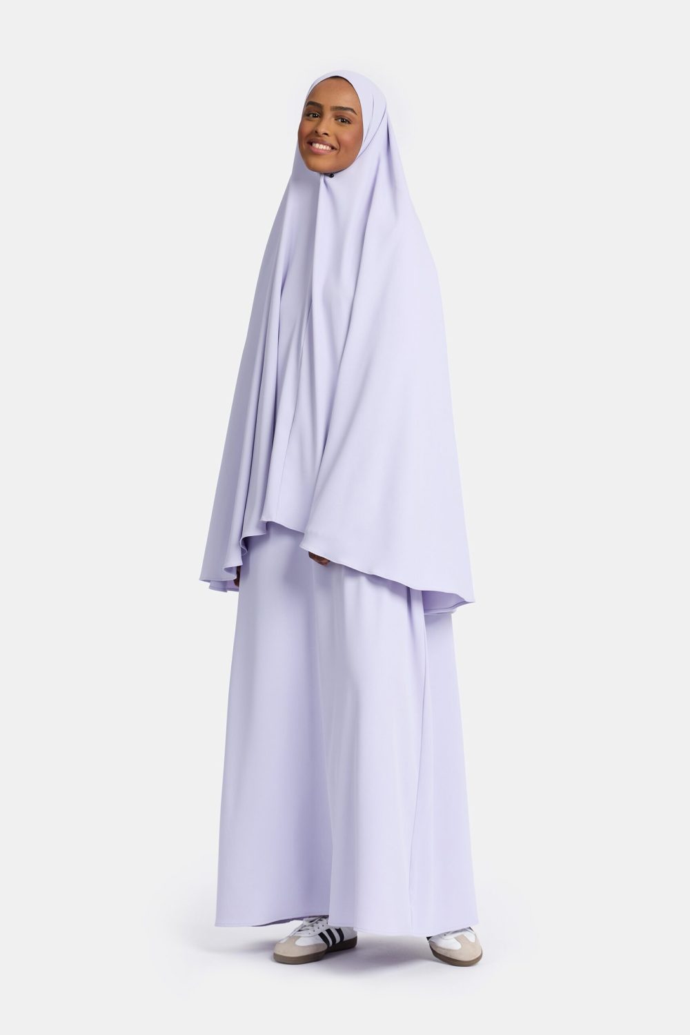 Heup khimar Lilac Blue (plisse collectie)