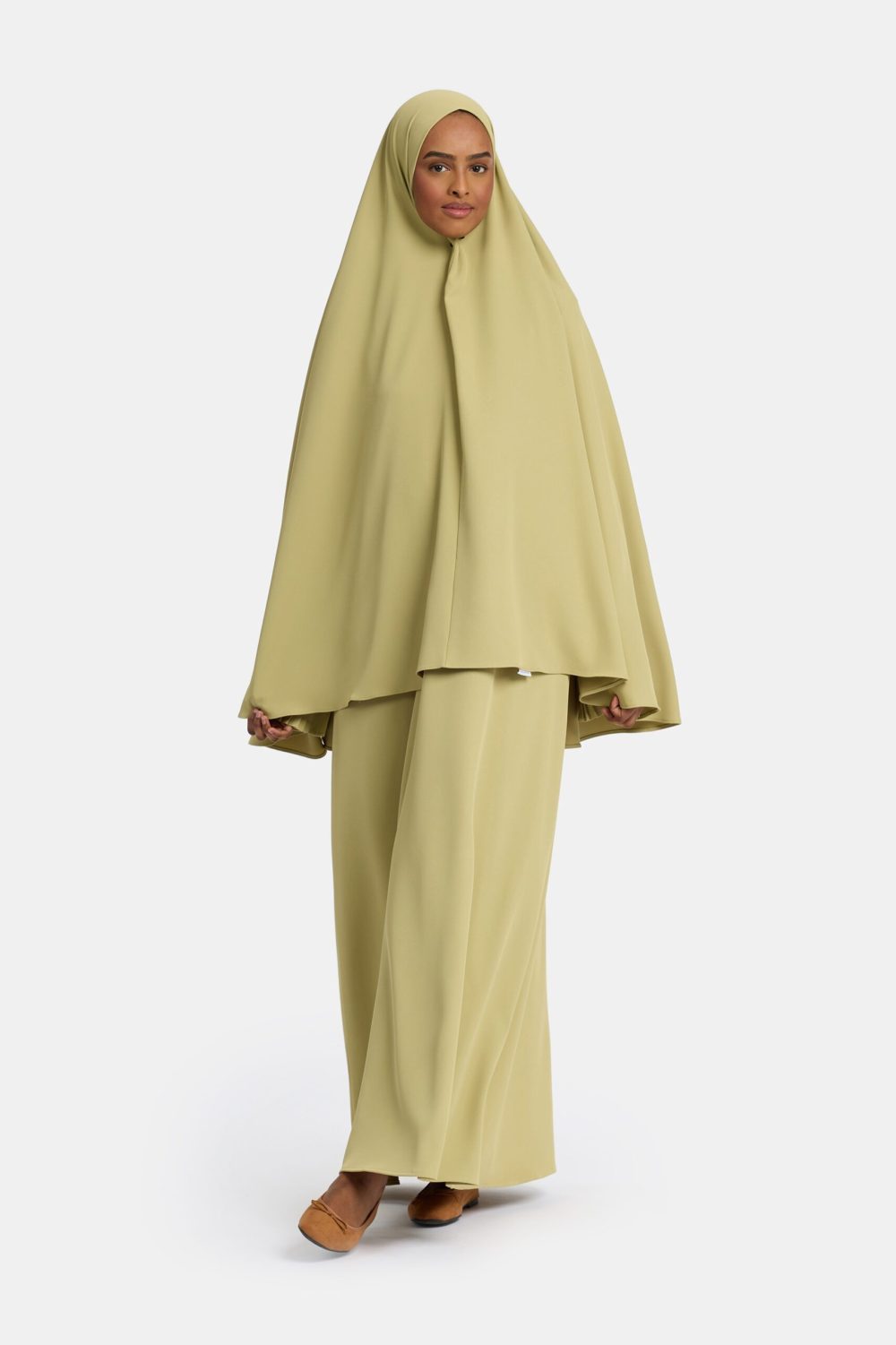 Heup khimar Leaf (plisse collectie)