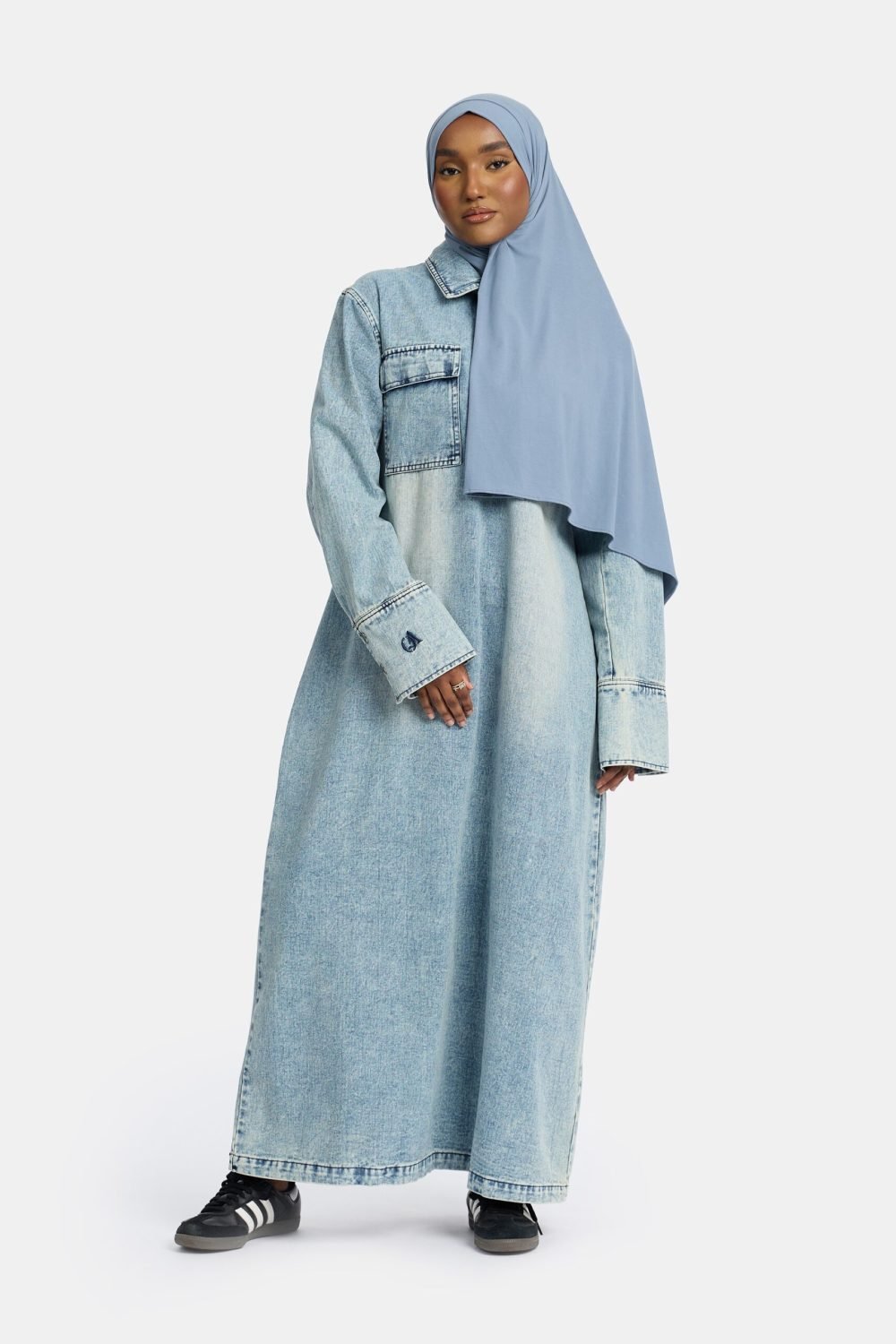 Denim Abaya Blue