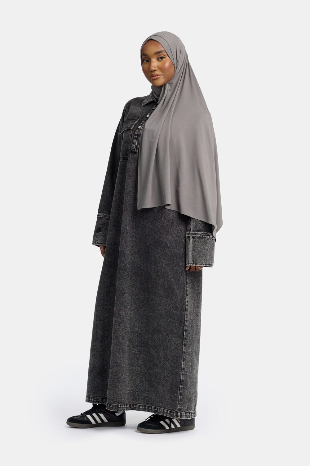 Denim Abaya Grey - Afbeelding 2