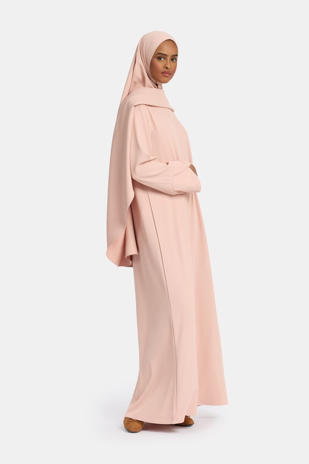 Opulentia abaya Baby Pink - Afbeelding 2