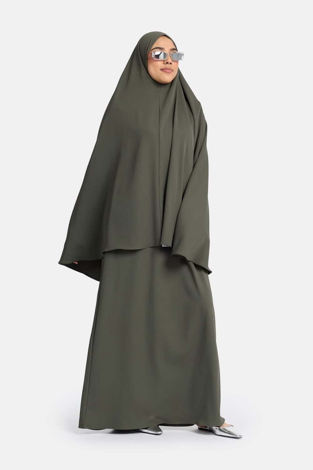 Heup khimar Dark Khaki (opulentia collectie)