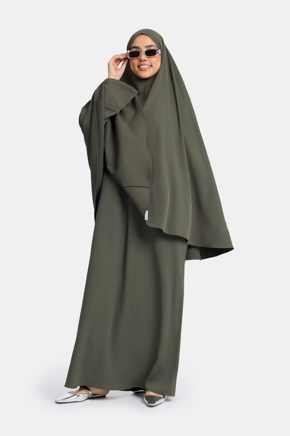 Heup khimar Dark Khaki (opulentia collectie) - Afbeelding 2