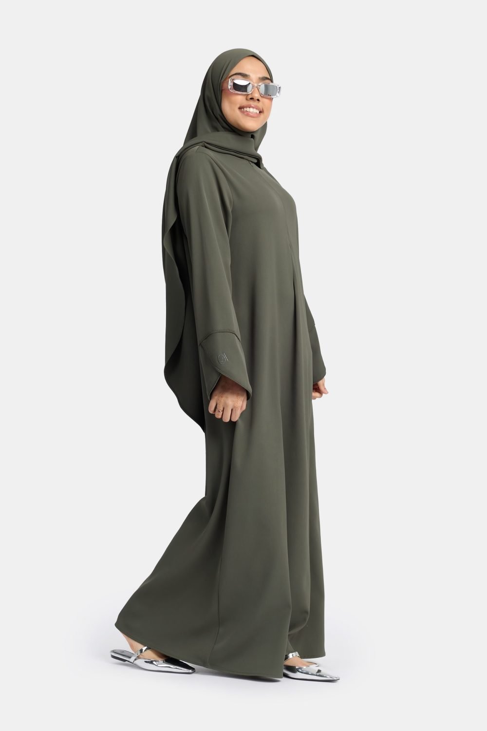 Opulentia abaya Dark Khaki