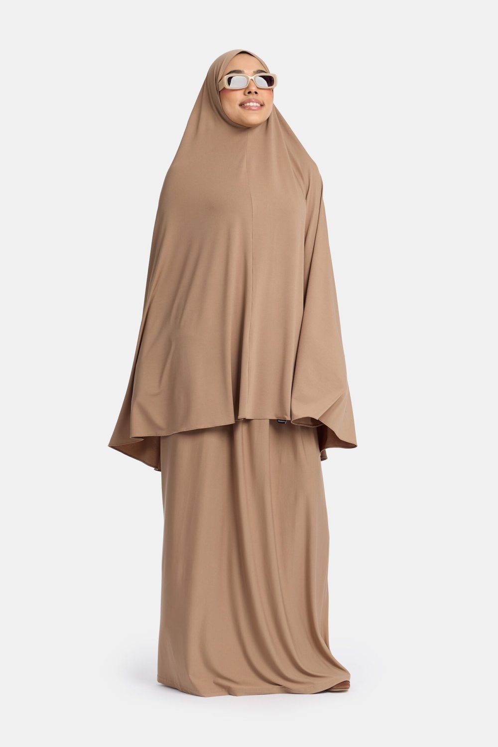 Jersey khimar set Cafe - Afbeelding 2
