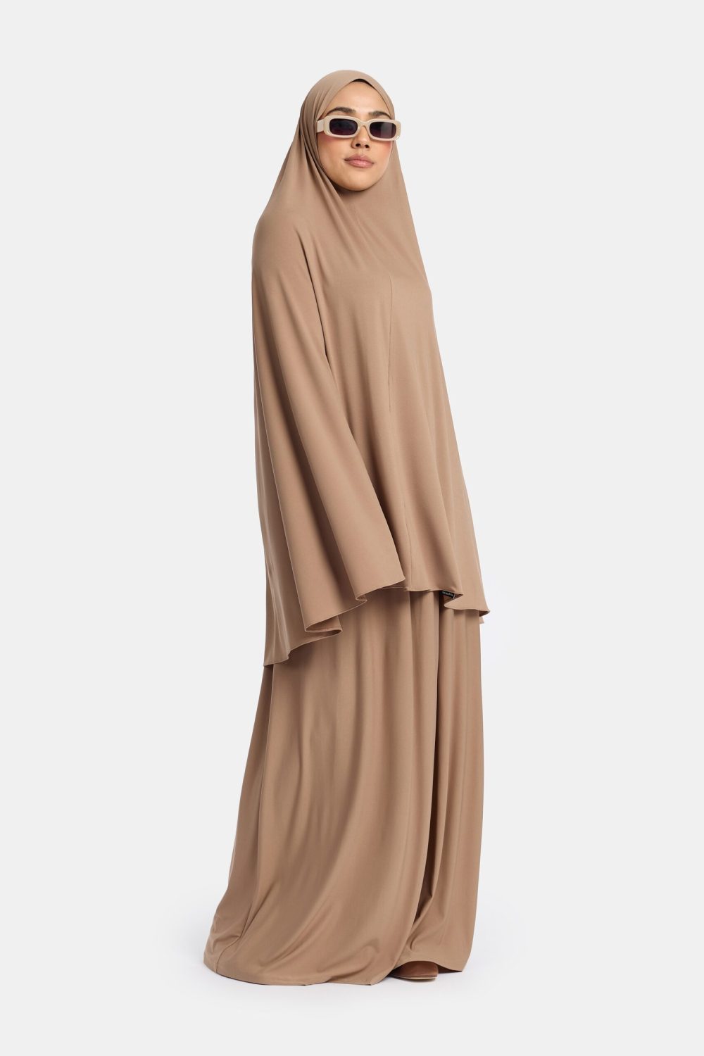 Jersey khimar set Cafe - Afbeelding 3