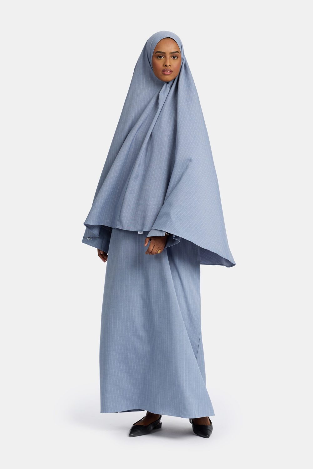 Pinstripe khimar Clear Sea