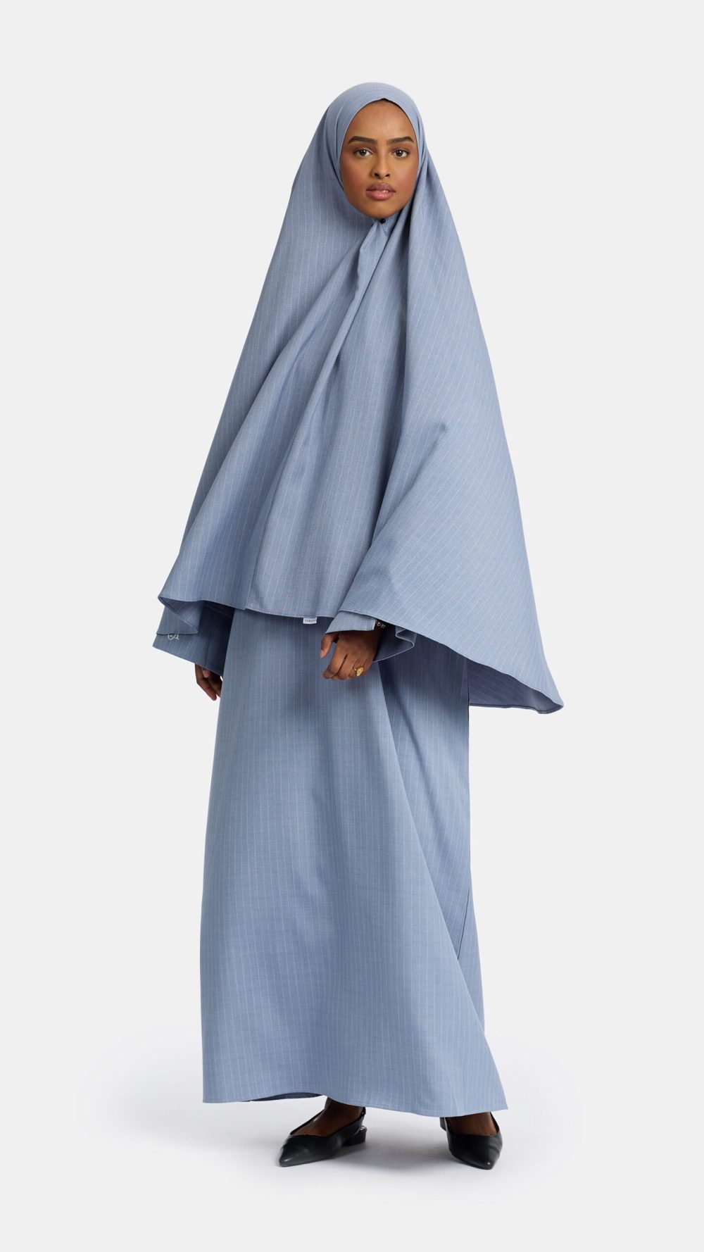 Pinstripe khimar Clear Sea