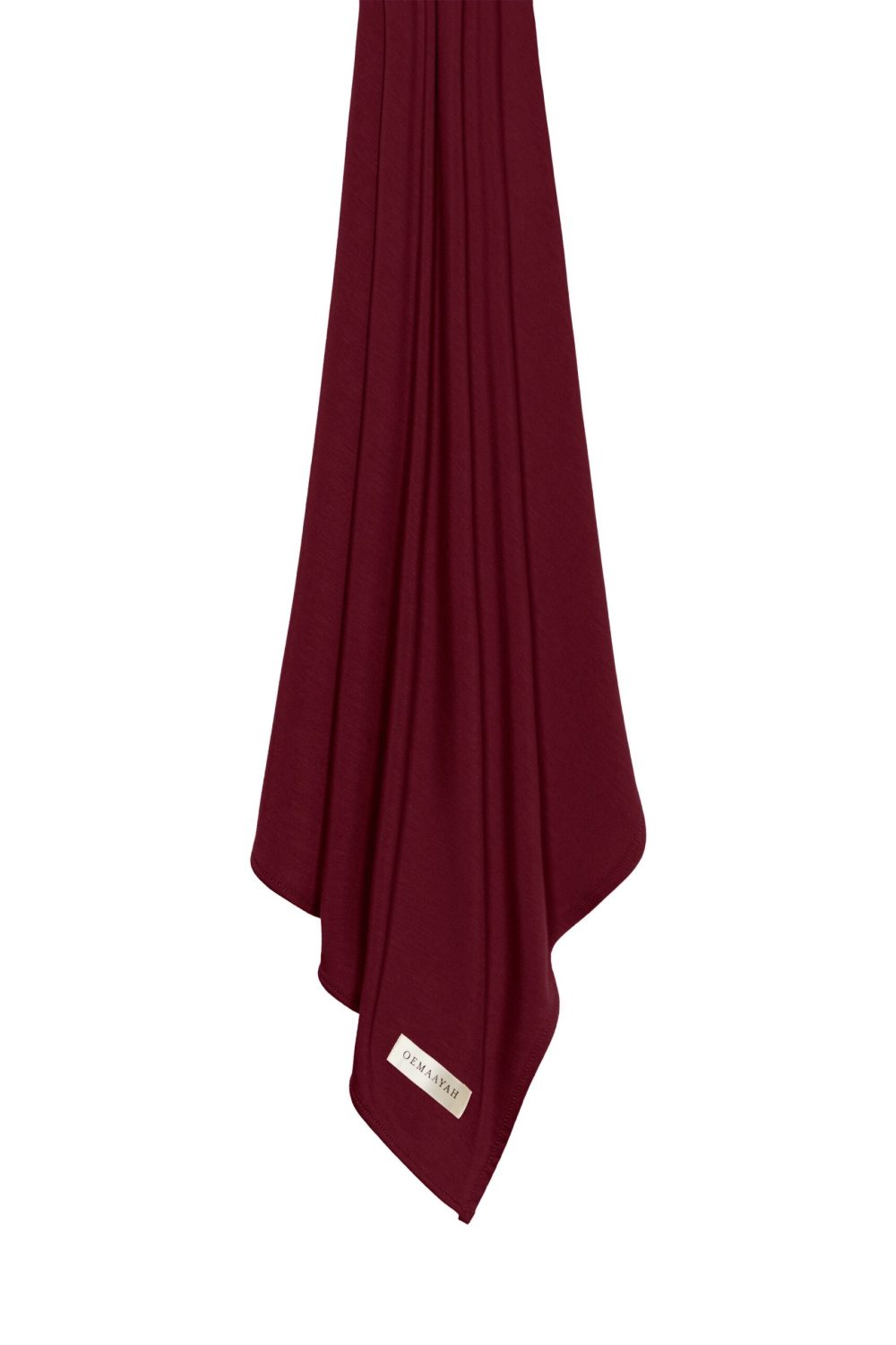 Bamboo jersey scarf Maroon - Afbeelding 3