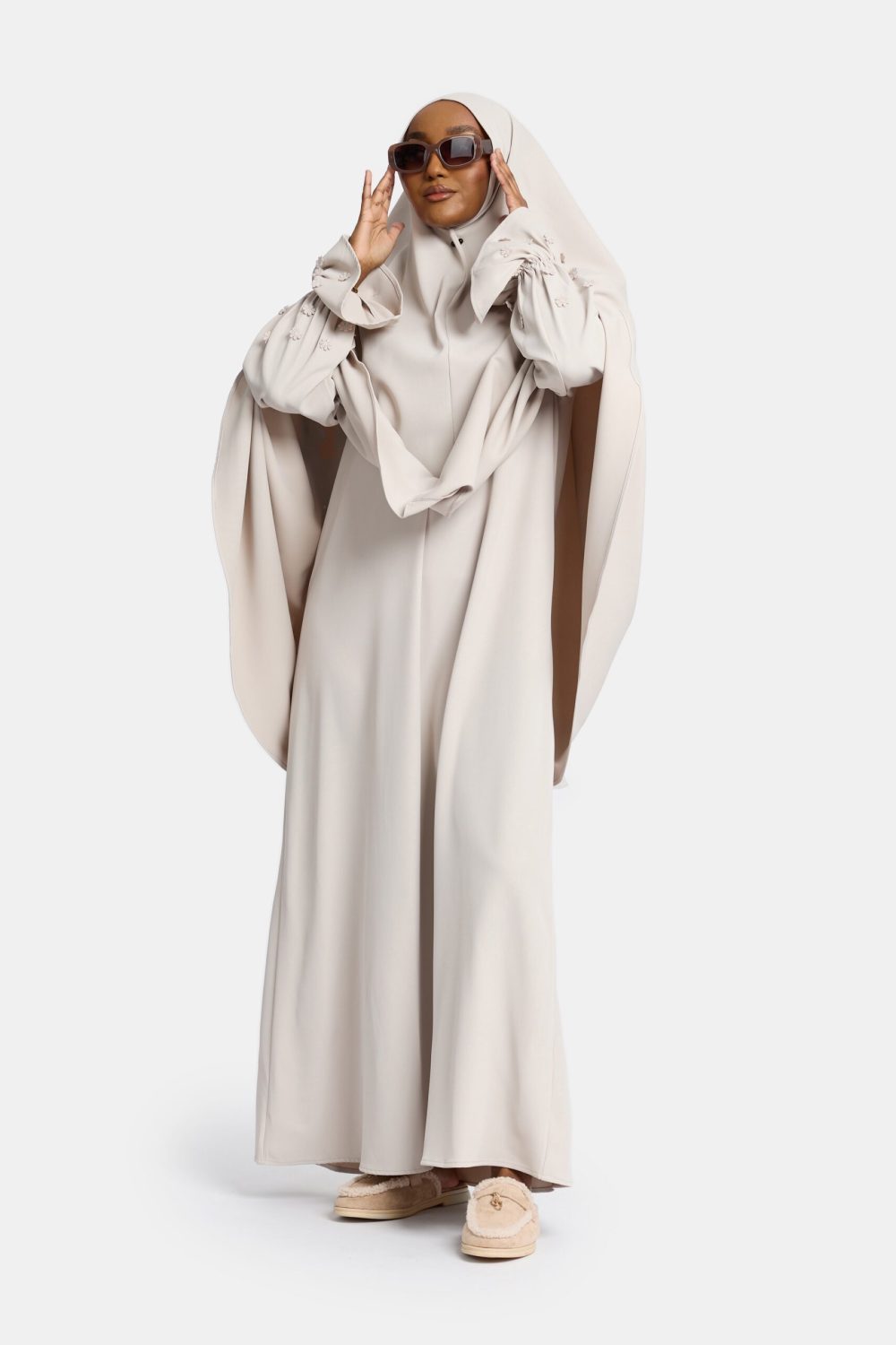 Heup khimar Silver (embroidery collectie) - Afbeelding 2