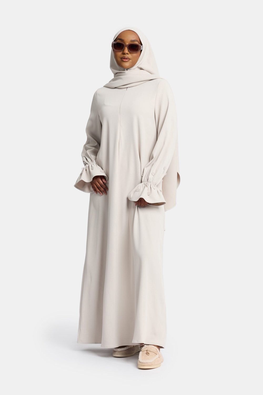 Embroidery abaya Silver - Afbeelding 2