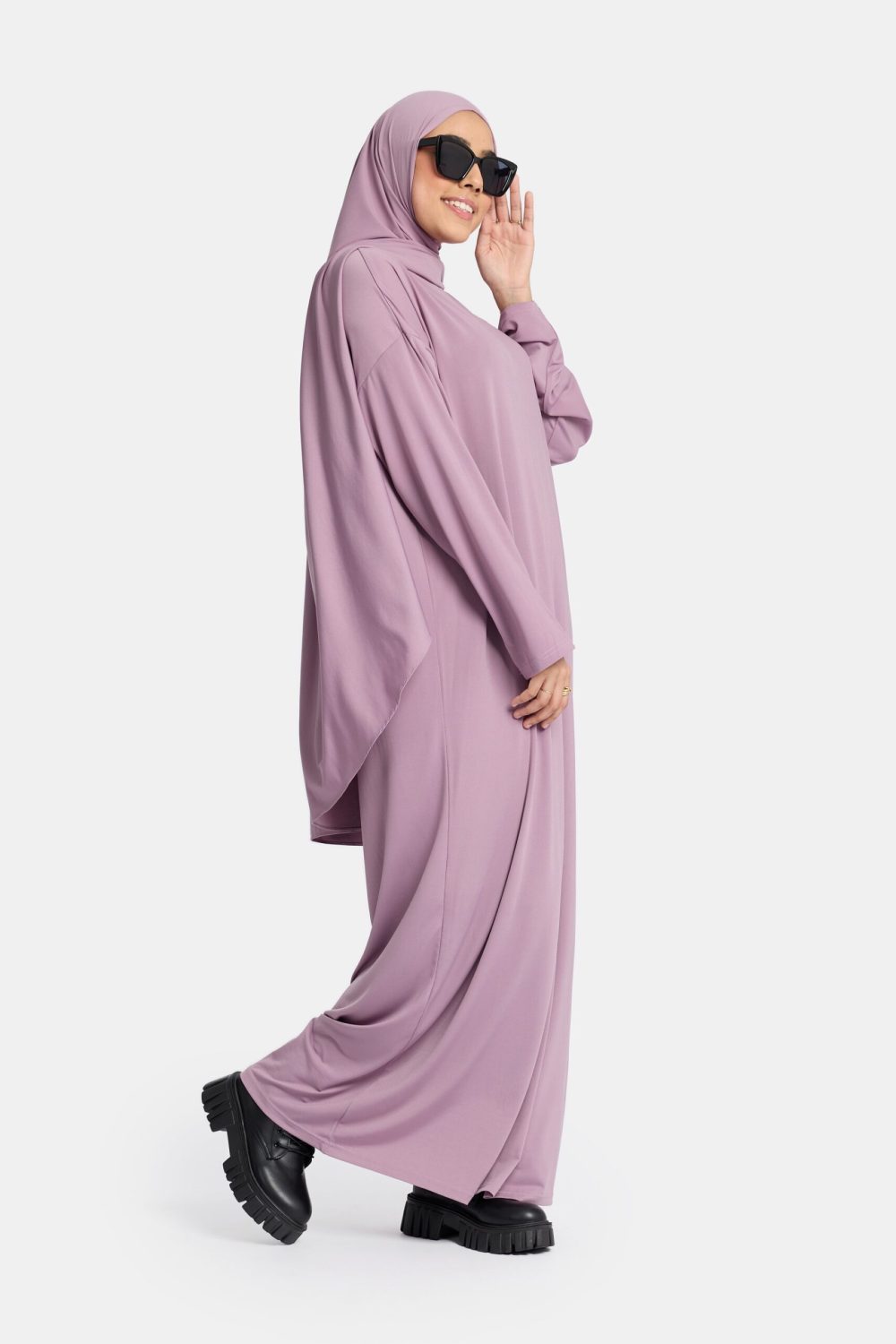 Jersey abaya Dove