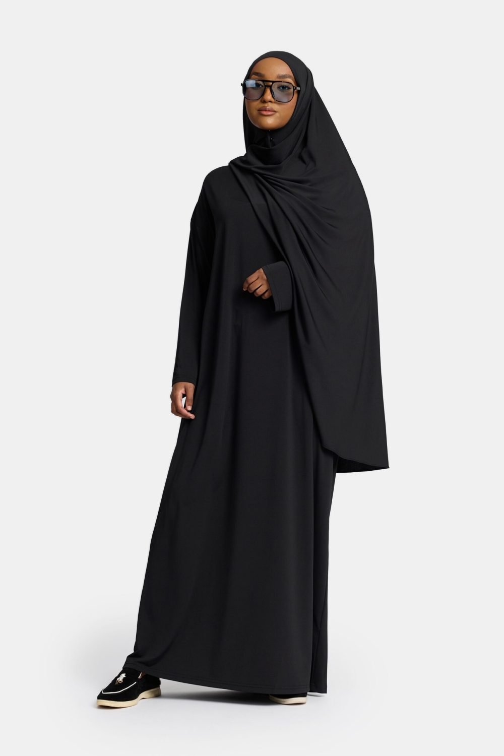 Jersey abaya Black - Afbeelding 2