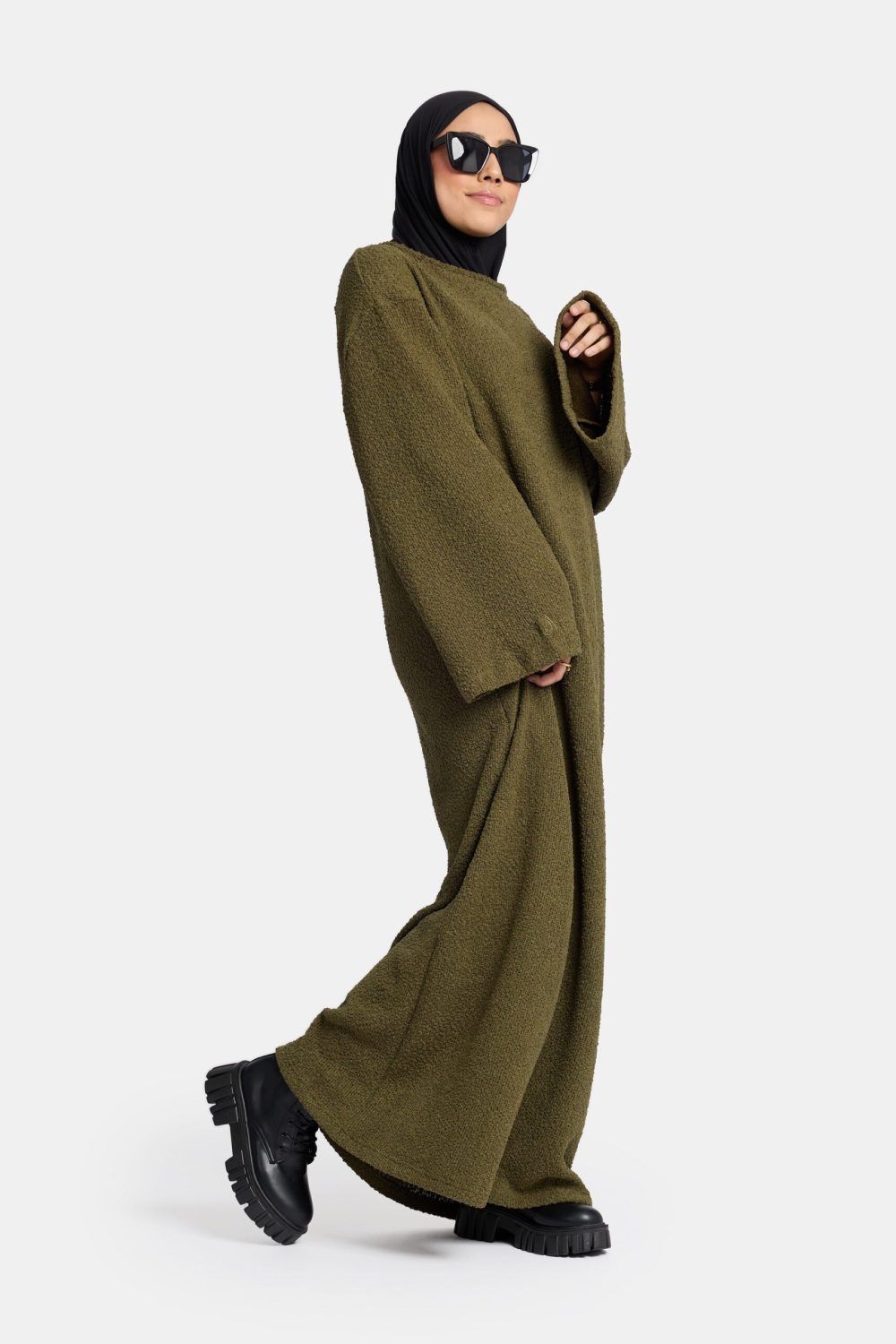 Teddy abaya Khaki Green - Afbeelding 2