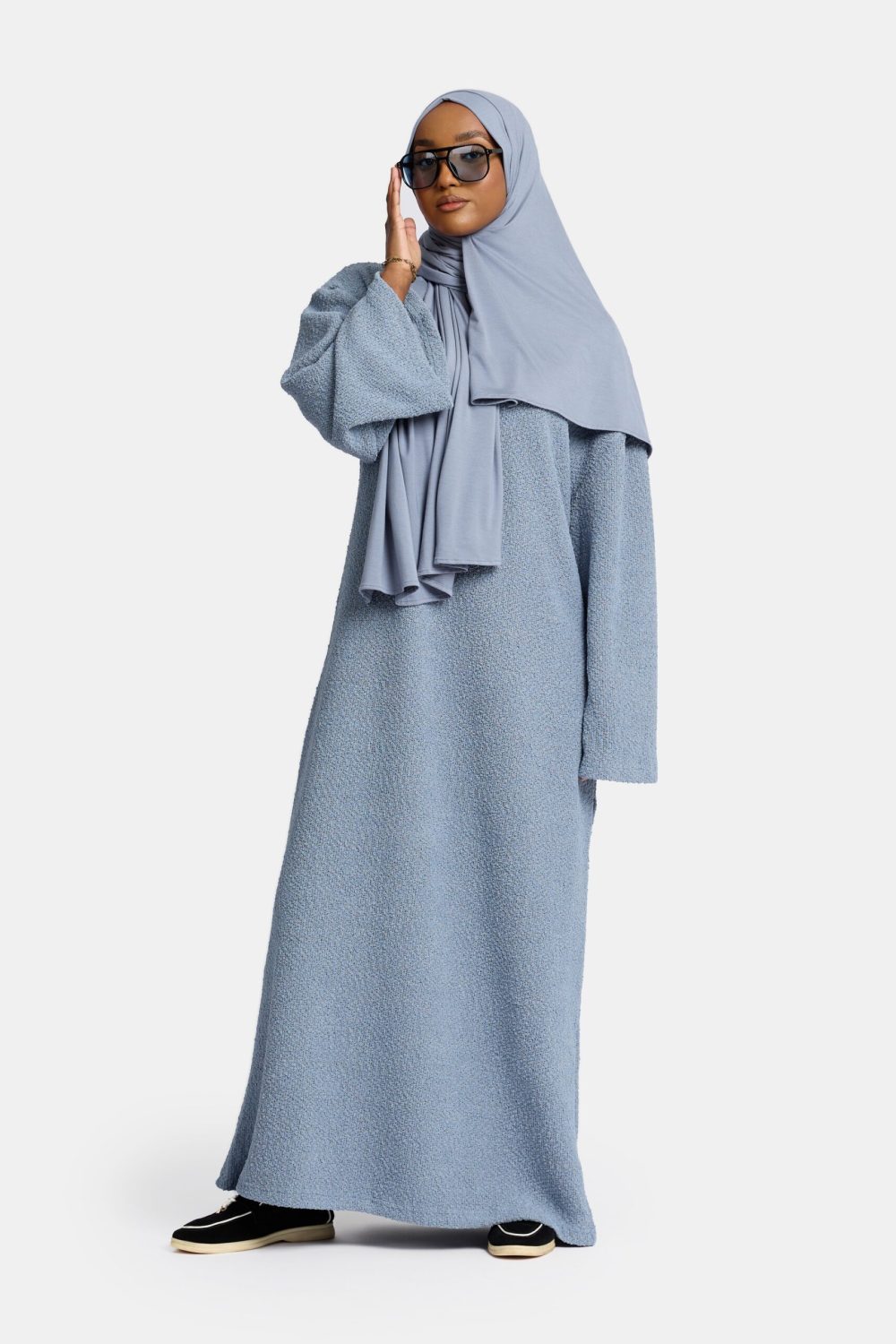 Teddy abaya Ocean Blue