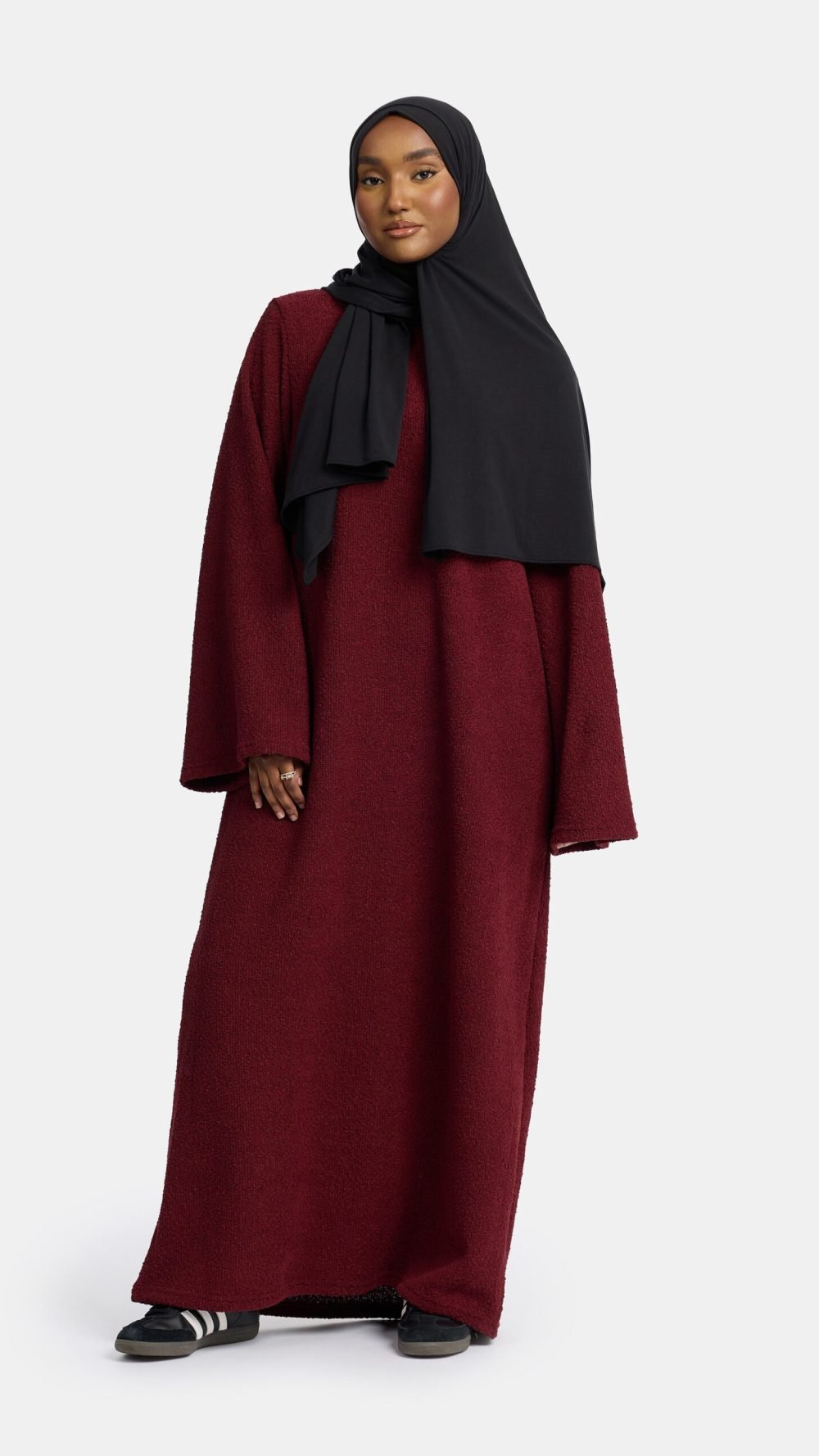 Teddy abaya Burgundy
