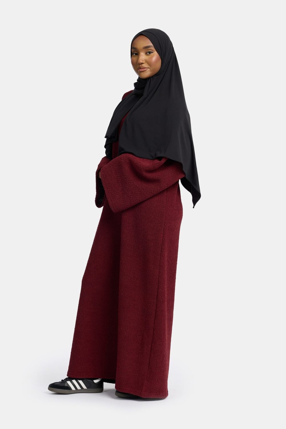 Teddy abaya Burgundy - Afbeelding 2