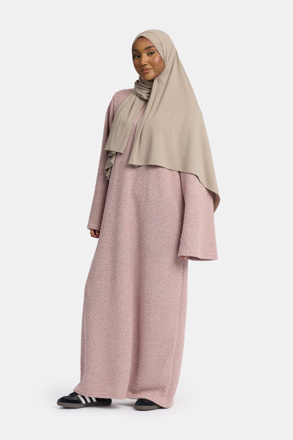 Teddy abaya Pastel Pink - Afbeelding 2