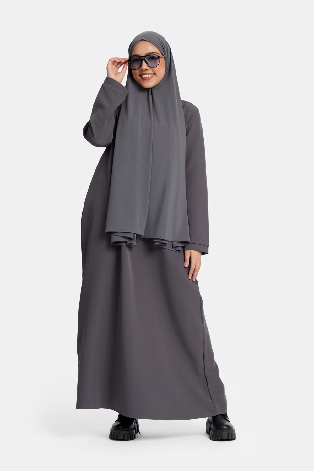 Classic abaya Marble Grey