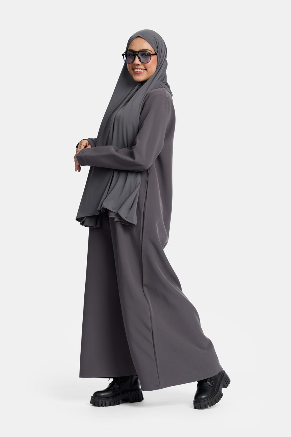 Classic abaya Marble Grey - Afbeelding 2