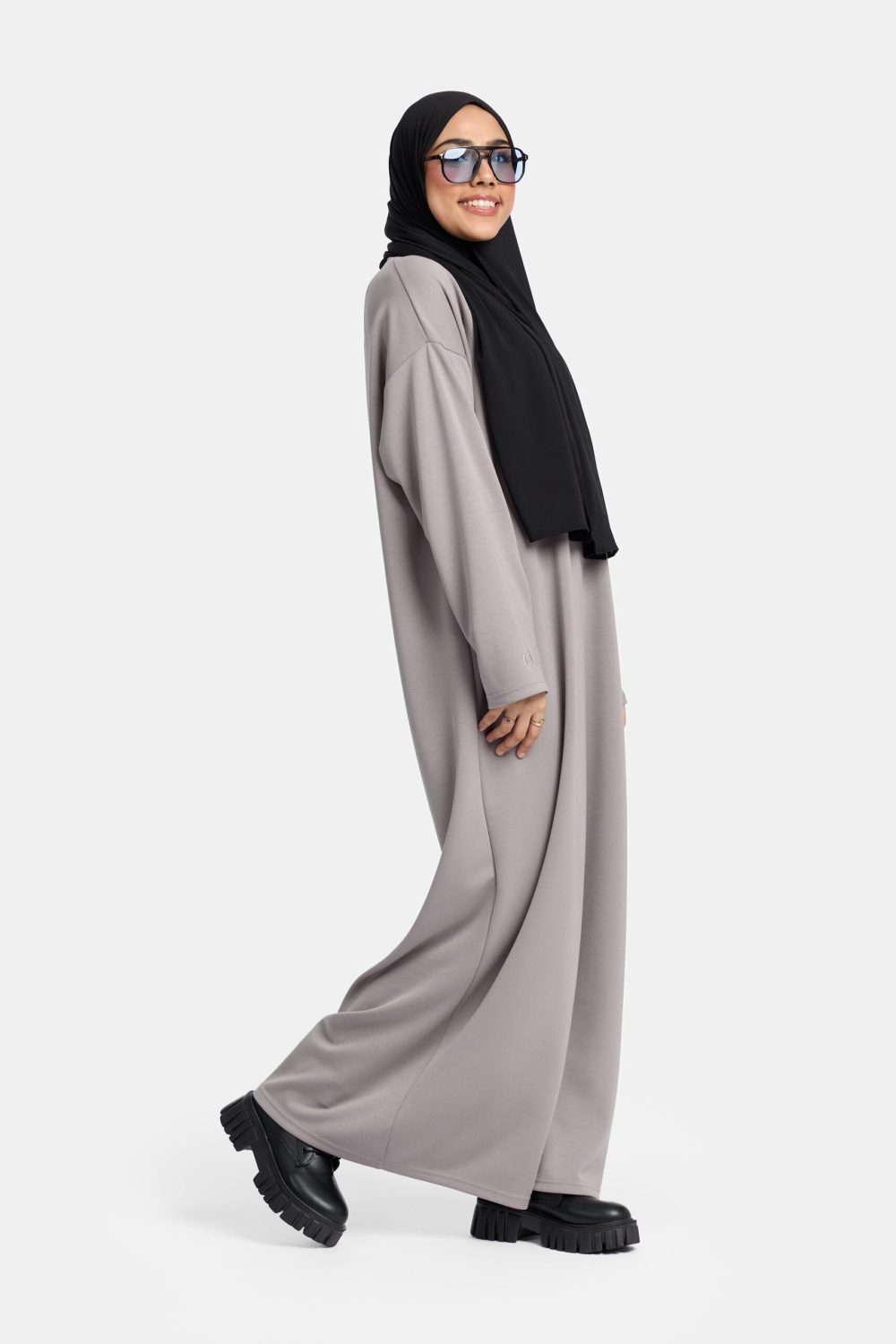 Sweater comfy abaya Oyster