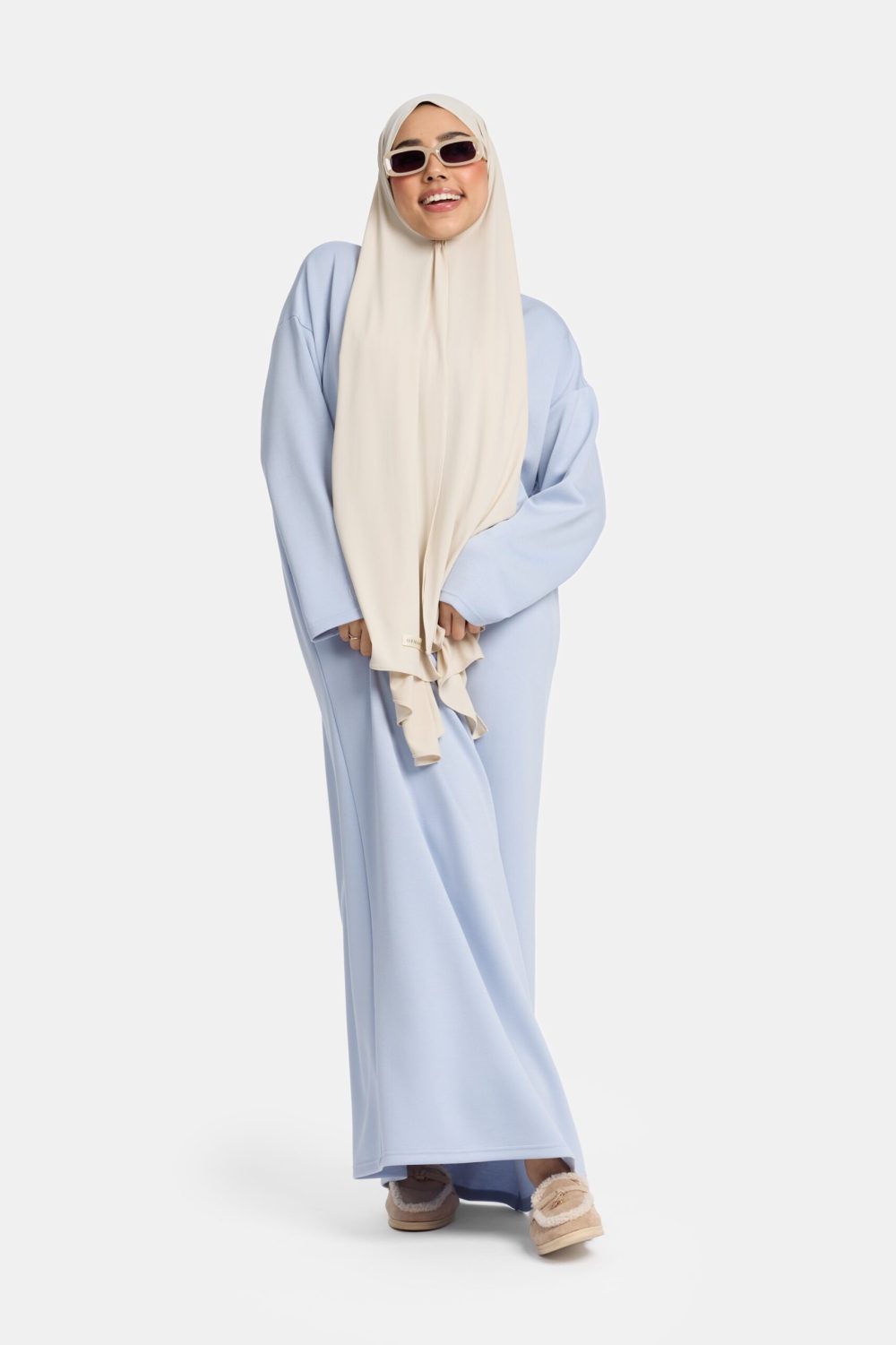 Sweater comfy abaya Powder Blue - Afbeelding 2