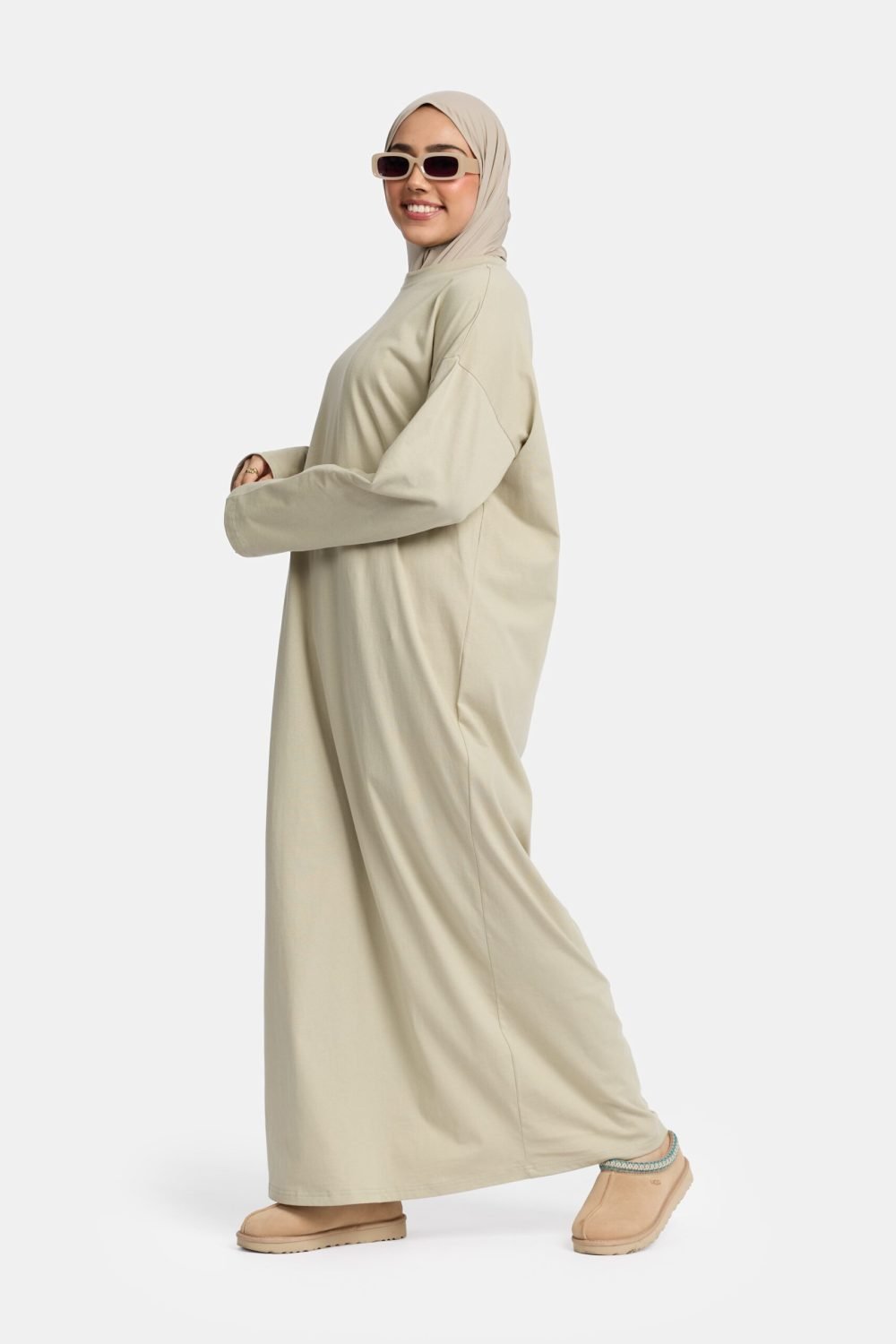 Cotton abaya Moss - Afbeelding 3