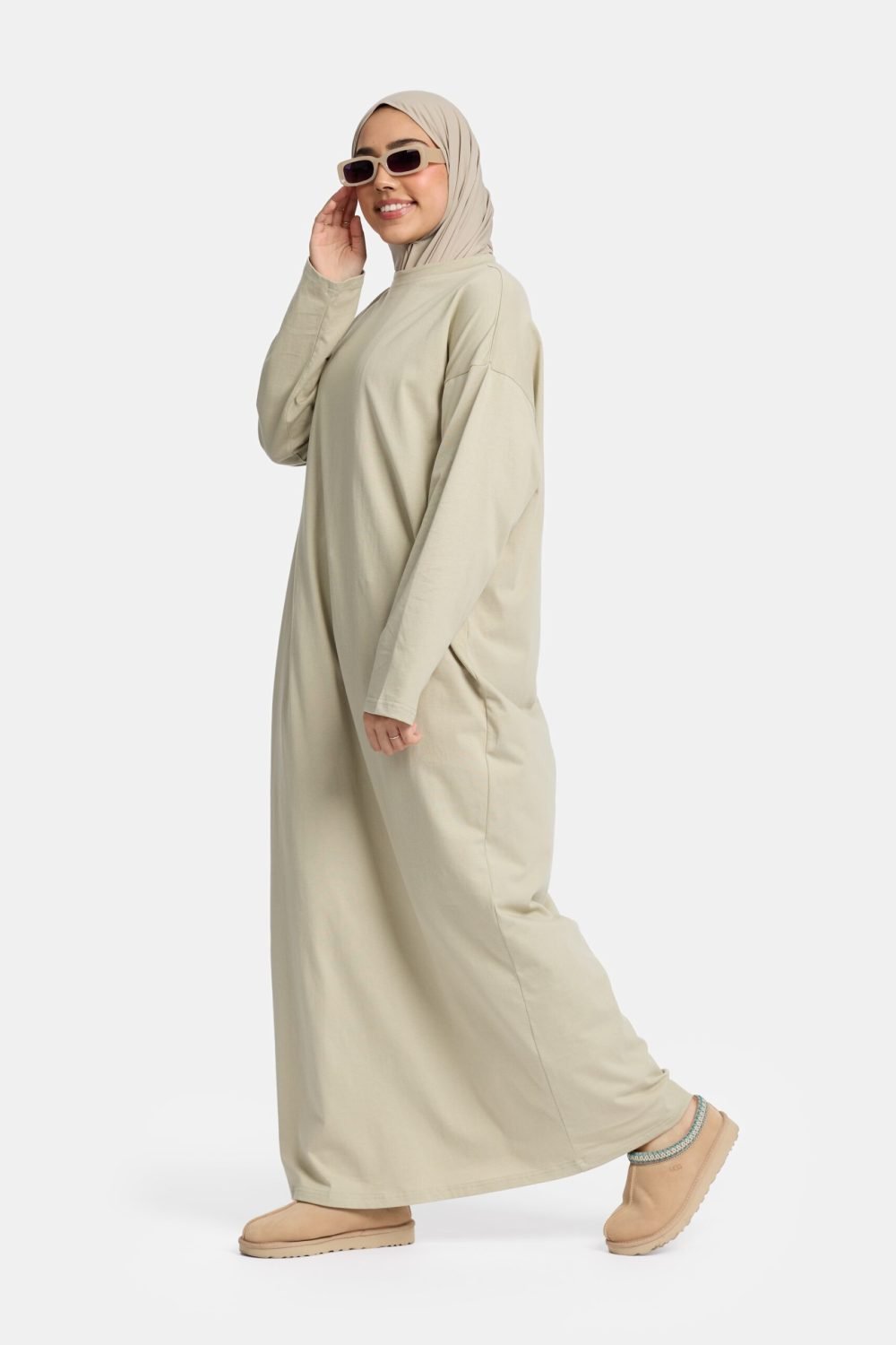 Cotton abaya Moss - Afbeelding 2