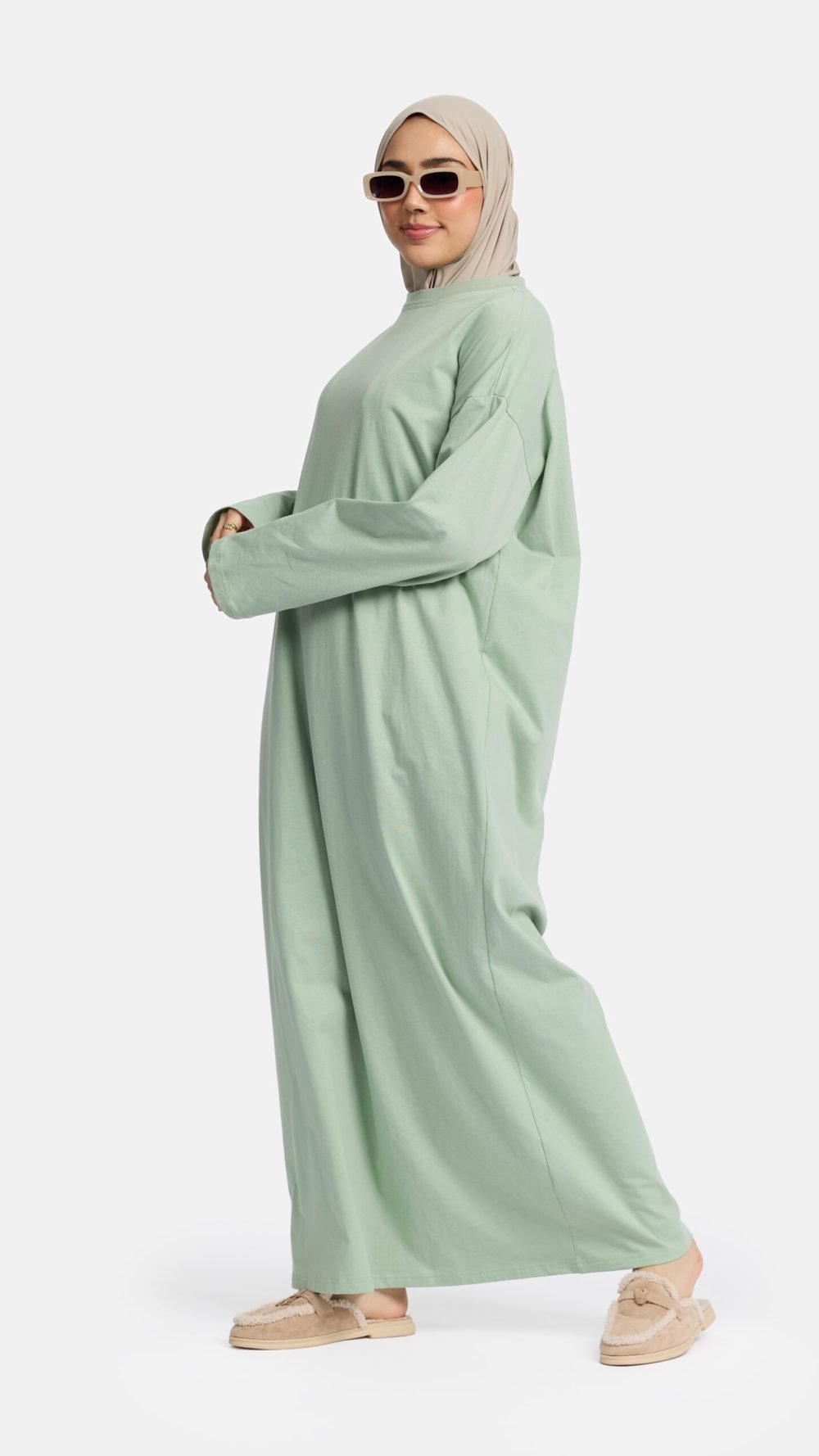 Cotton abaya Thyme