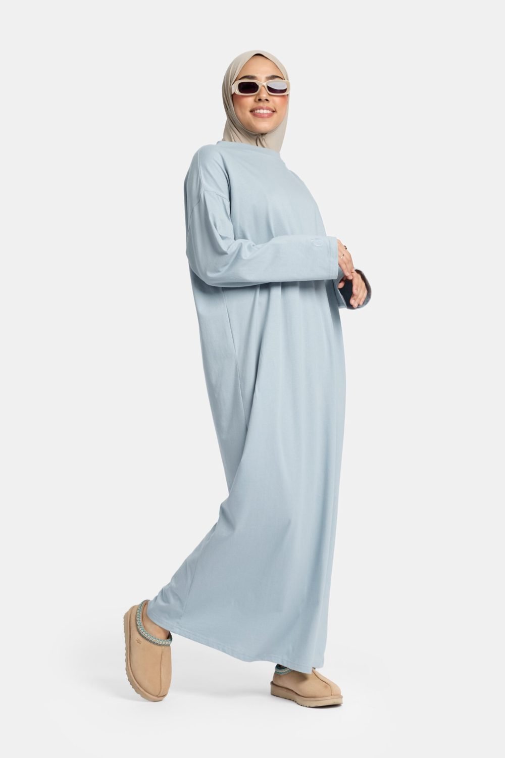 Cotton abaya Pigeon