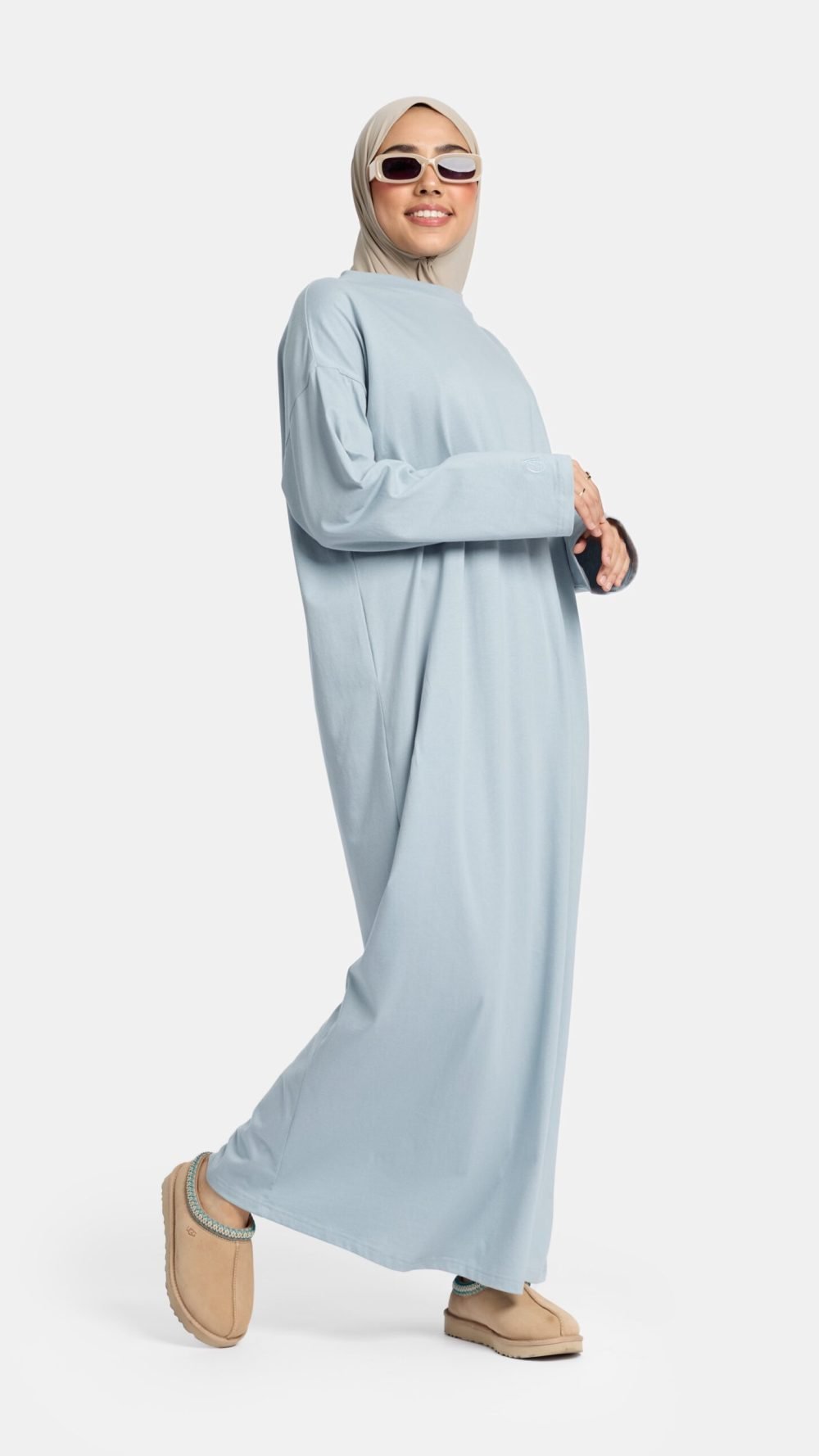 Cotton abaya Pigeon