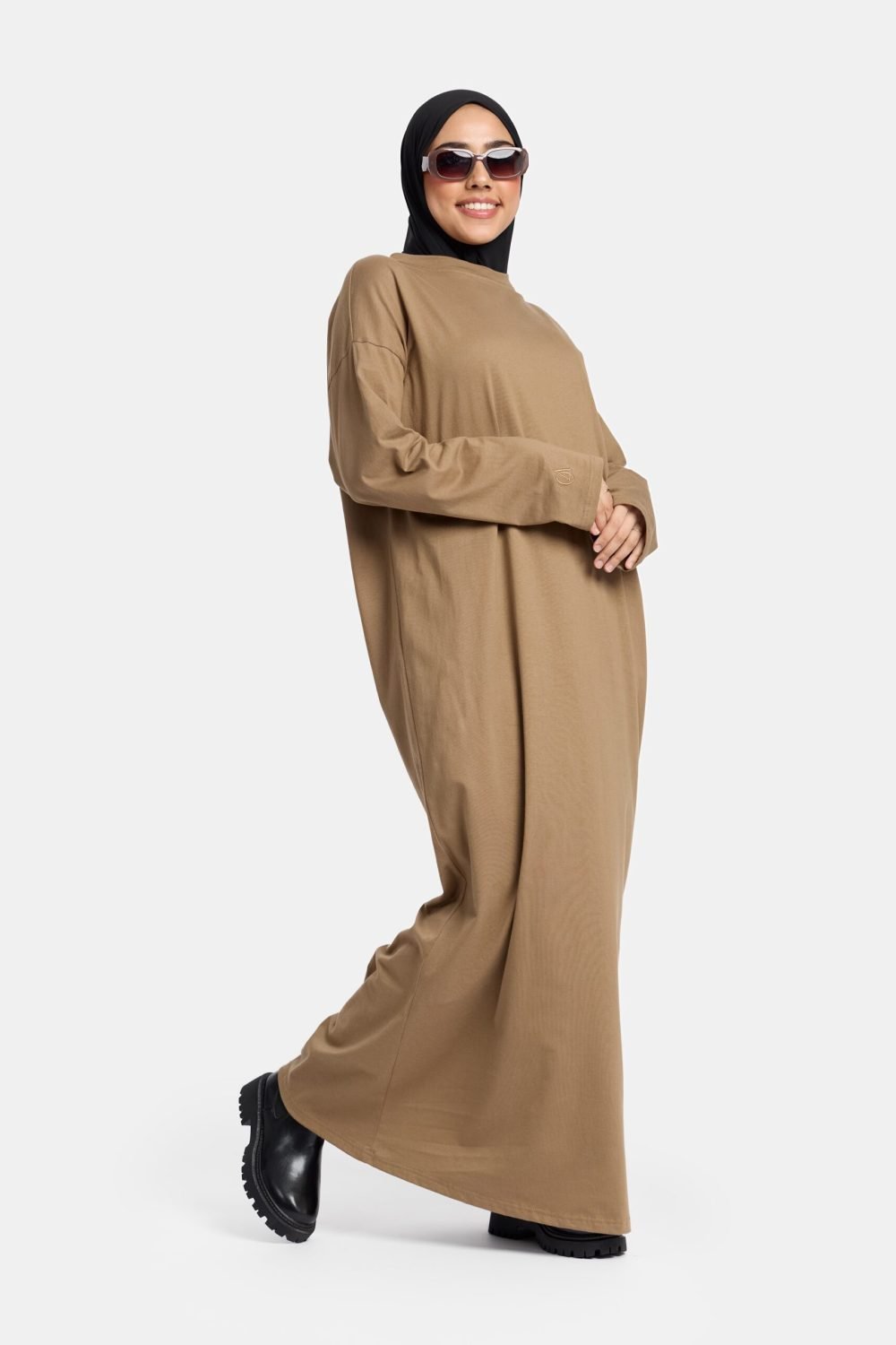 Cotton abaya Cacao