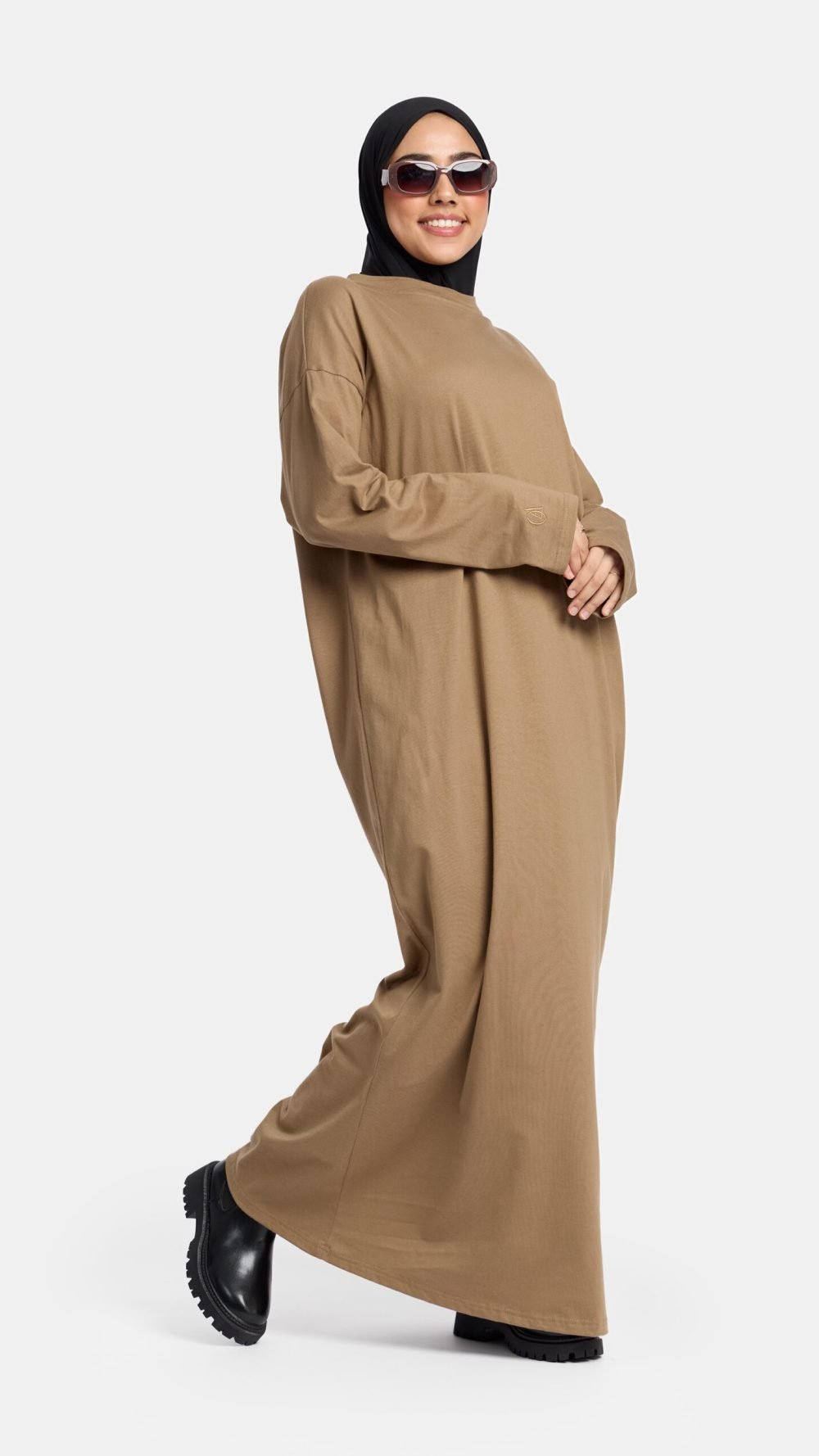 Cotton abaya Cacao