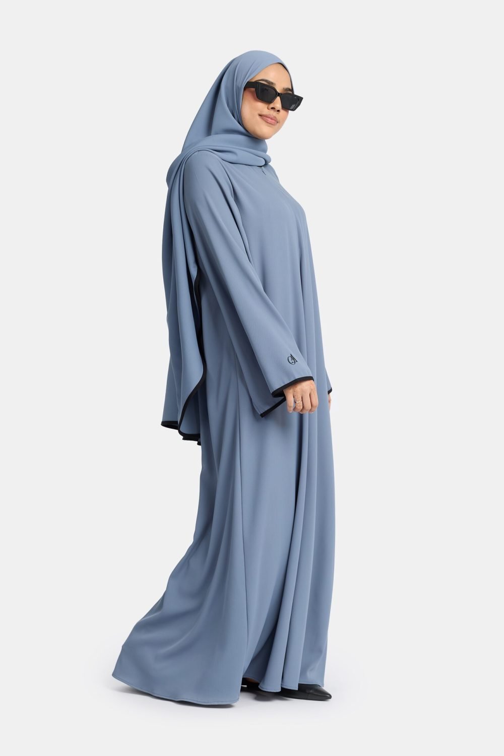 Magnet abaya and khimar set Brittain Blue - Afbeelding 4